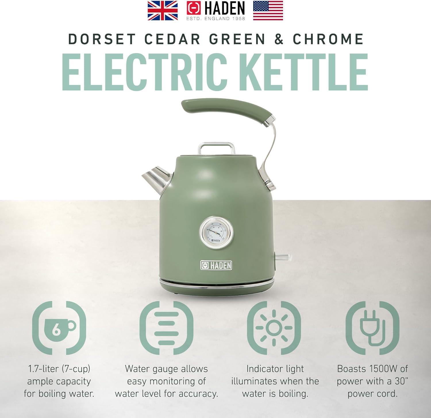 HADEN Dorset 1.7L Stainless Steel Electric Kettle