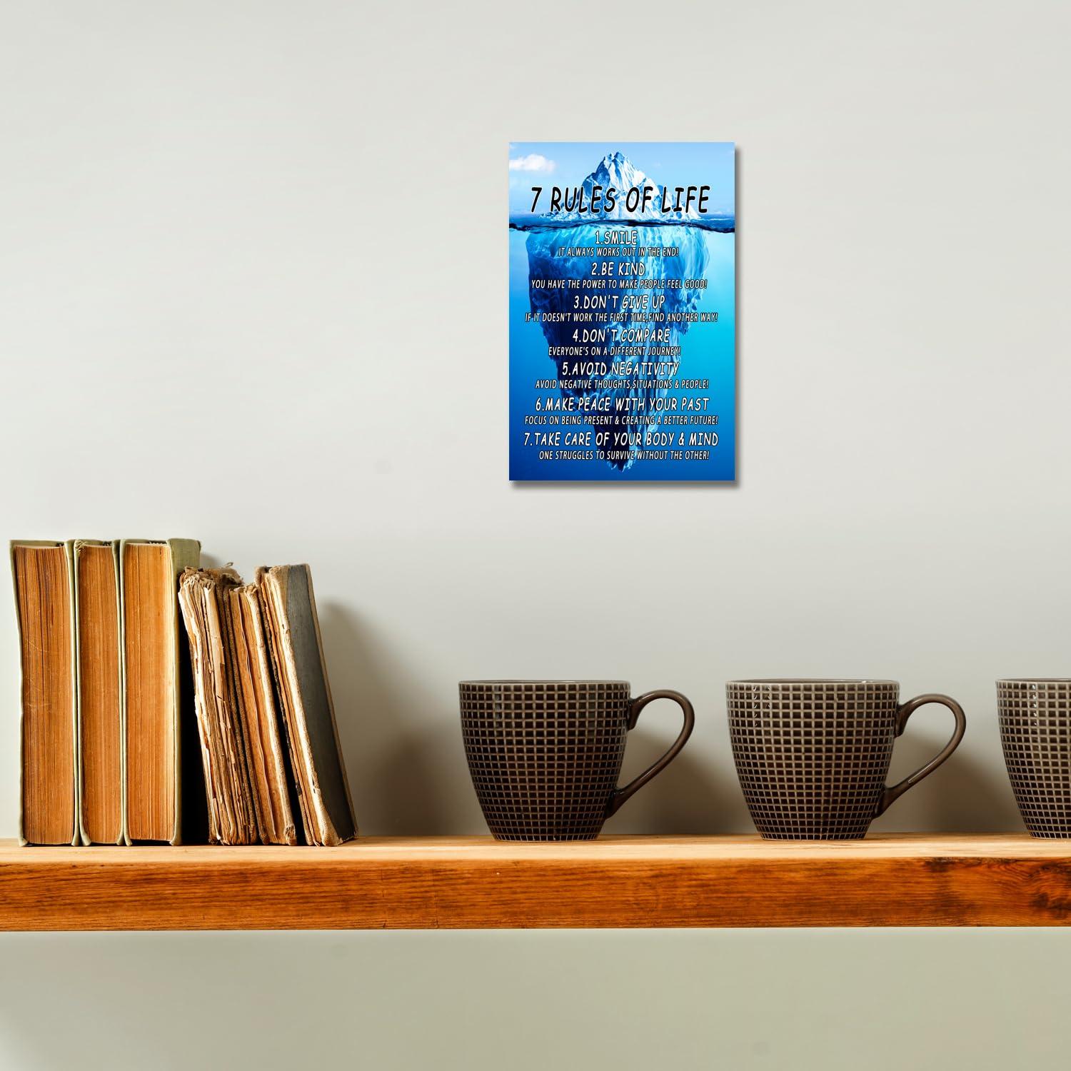 Modern Black Framed Highland Cow Wall Art Minimalist Bathroom Wall Decor Cute Funny Animals Artwork Canvas Prints Ready to Hang for Guest Bathroom, Hotel, Condo, Kids Bathroom, 12”x16”