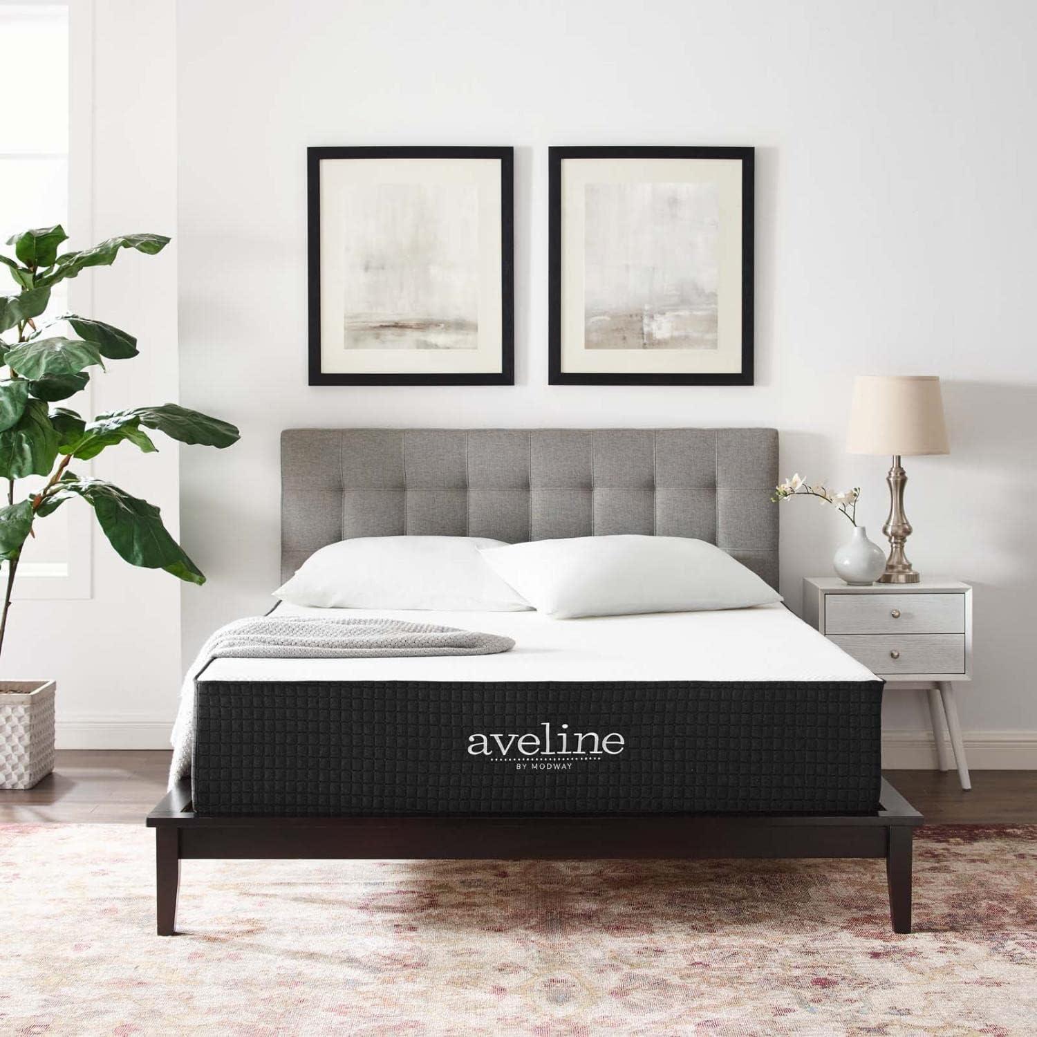 SereneDream 12" Queen Gel Memory Foam Mattress in White