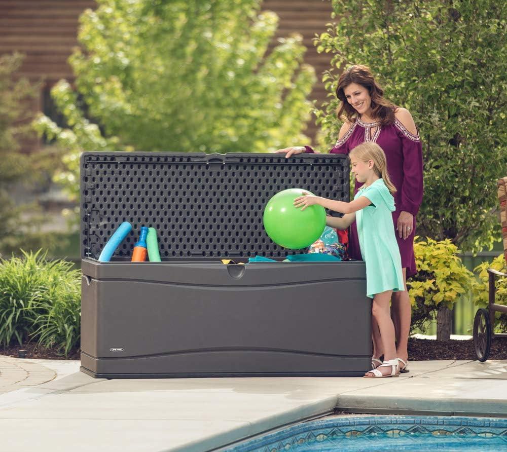 Lifetime Lifetime 60'' W 130 Gallons Water Resistant Polyethylene Plastic Lockable Deck Box