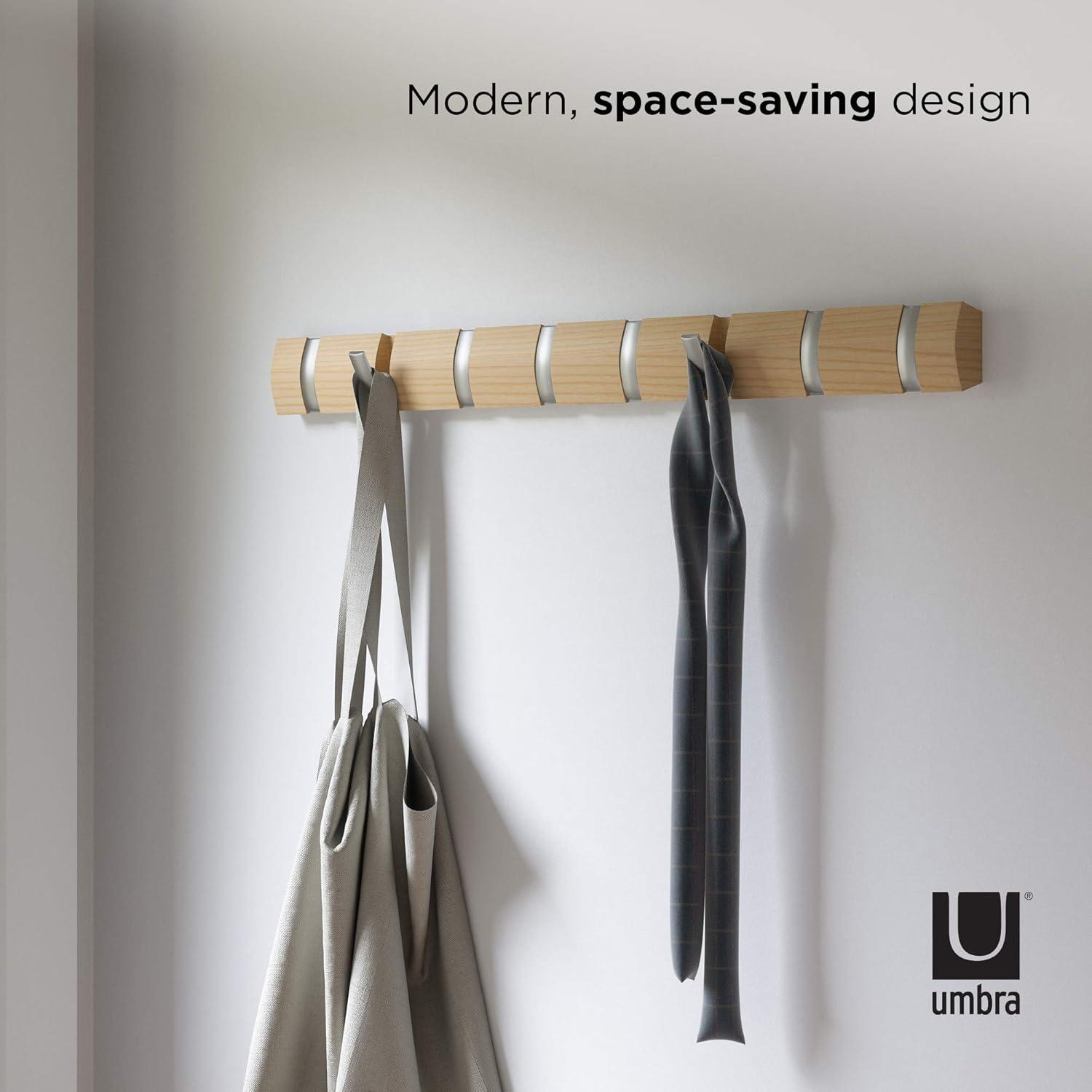 Flip 8 - Hook Solid Wood Coat Rack