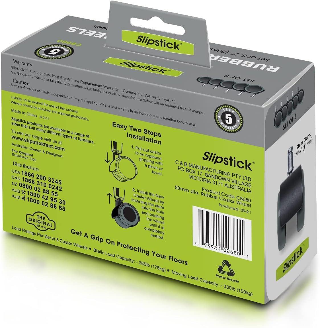 Slipstick Casters (Set of 5)