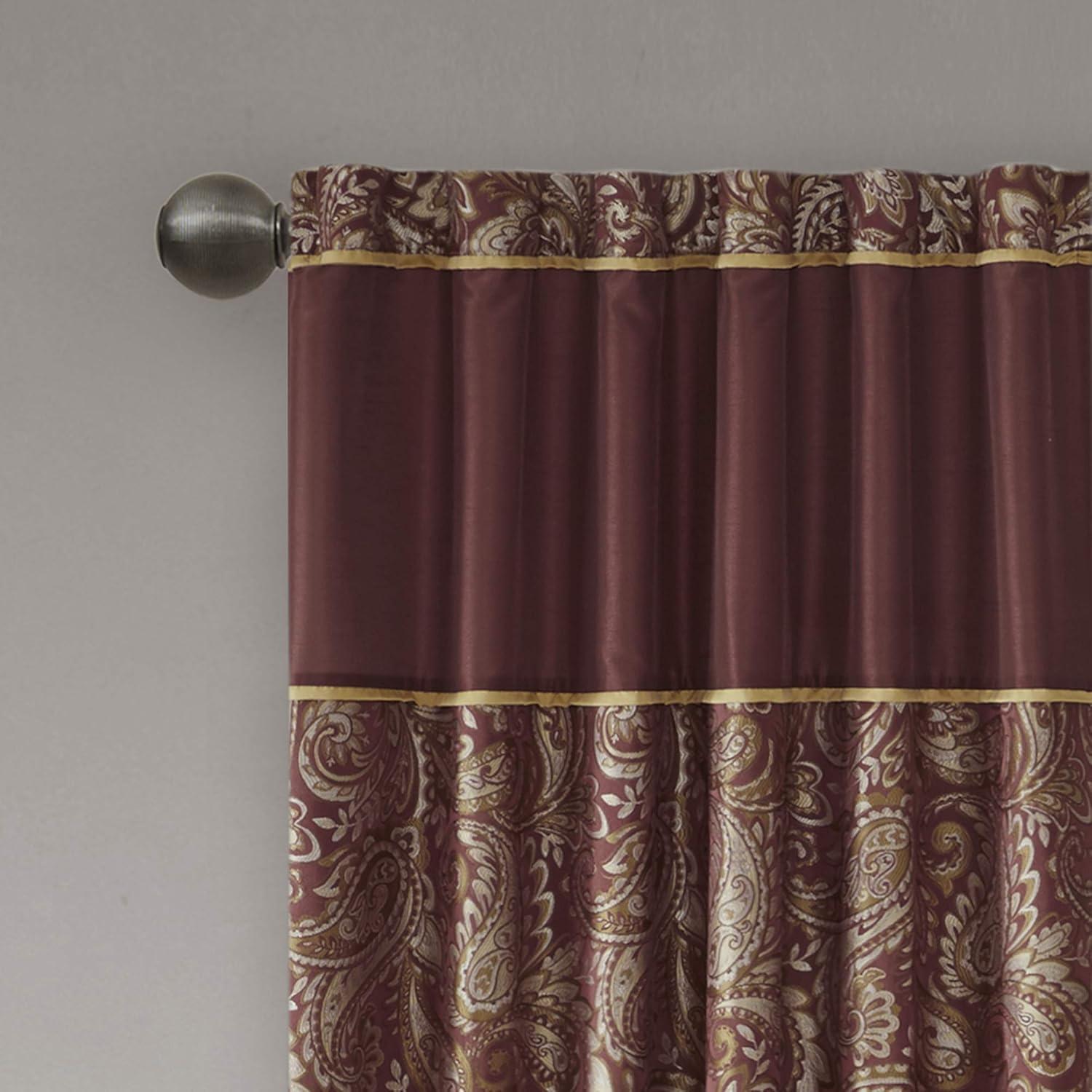 Aubrey Jacquard Curtain Panel Pair (Set of 2)