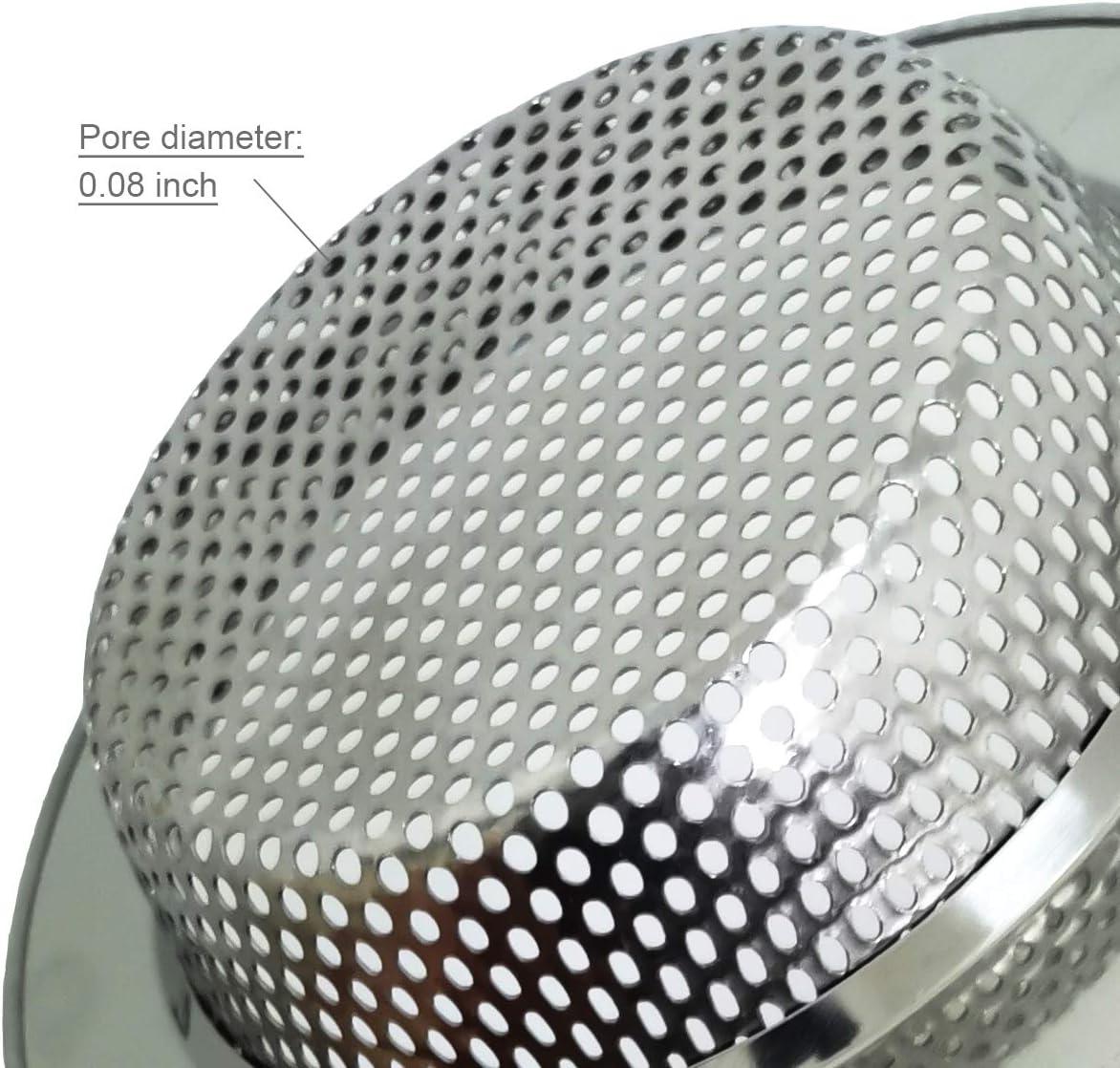 4.5 Inch Stainless Steel Kitchen Sink Strainer Basket Set