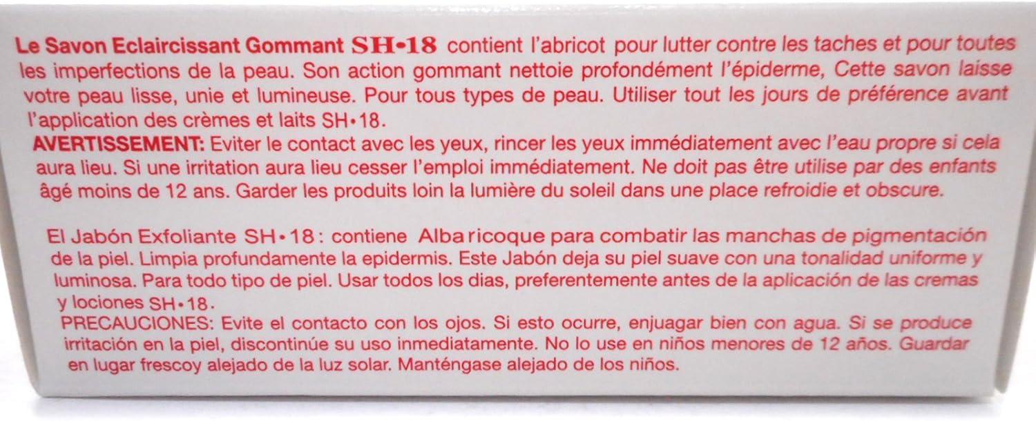 SH 18 Exfoliating Soap with Apricot, Red, 200 Gms