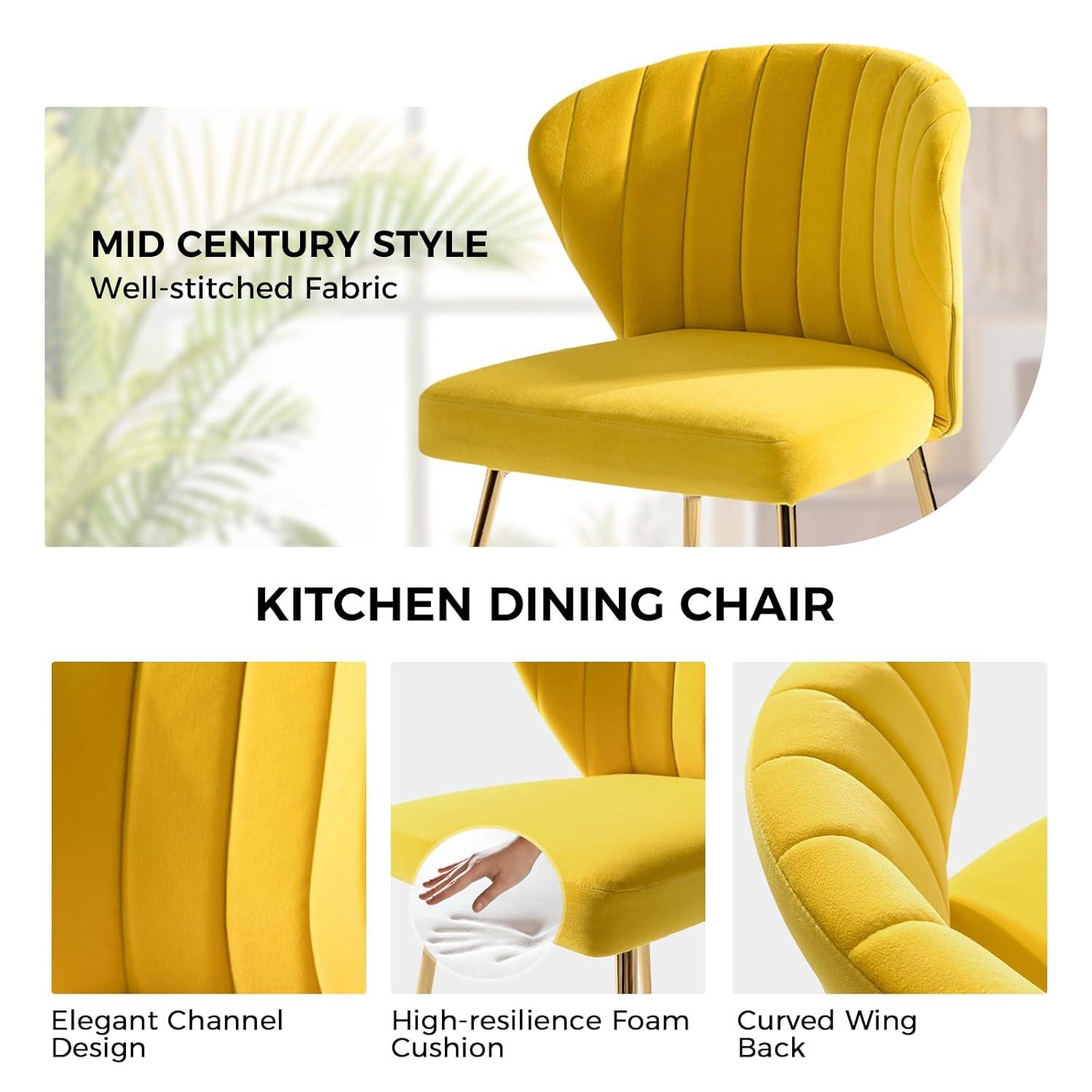 Velvet Accent Chair Upholstered Armless Side Chair Gold Leg Home Living Room Adult Fushia