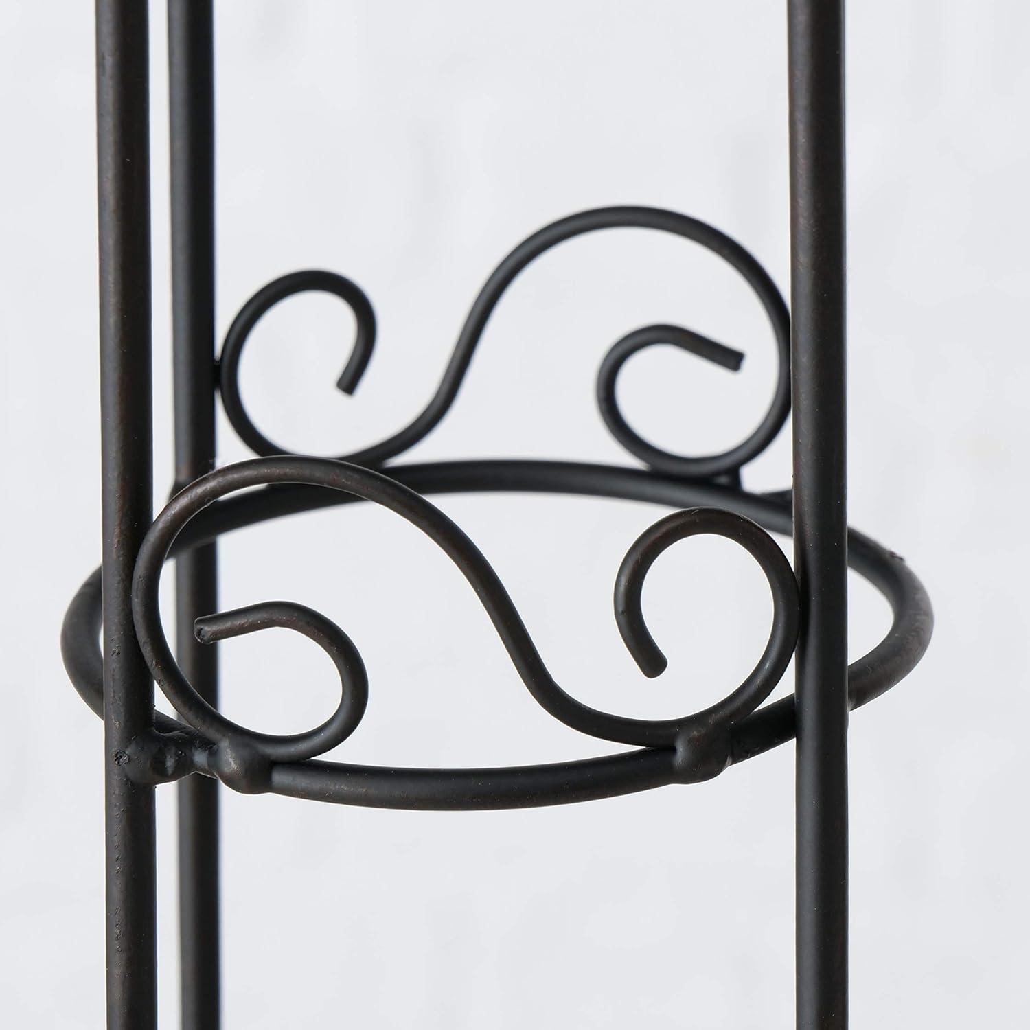 Fleur di Lise Metal Obelisk Trellis