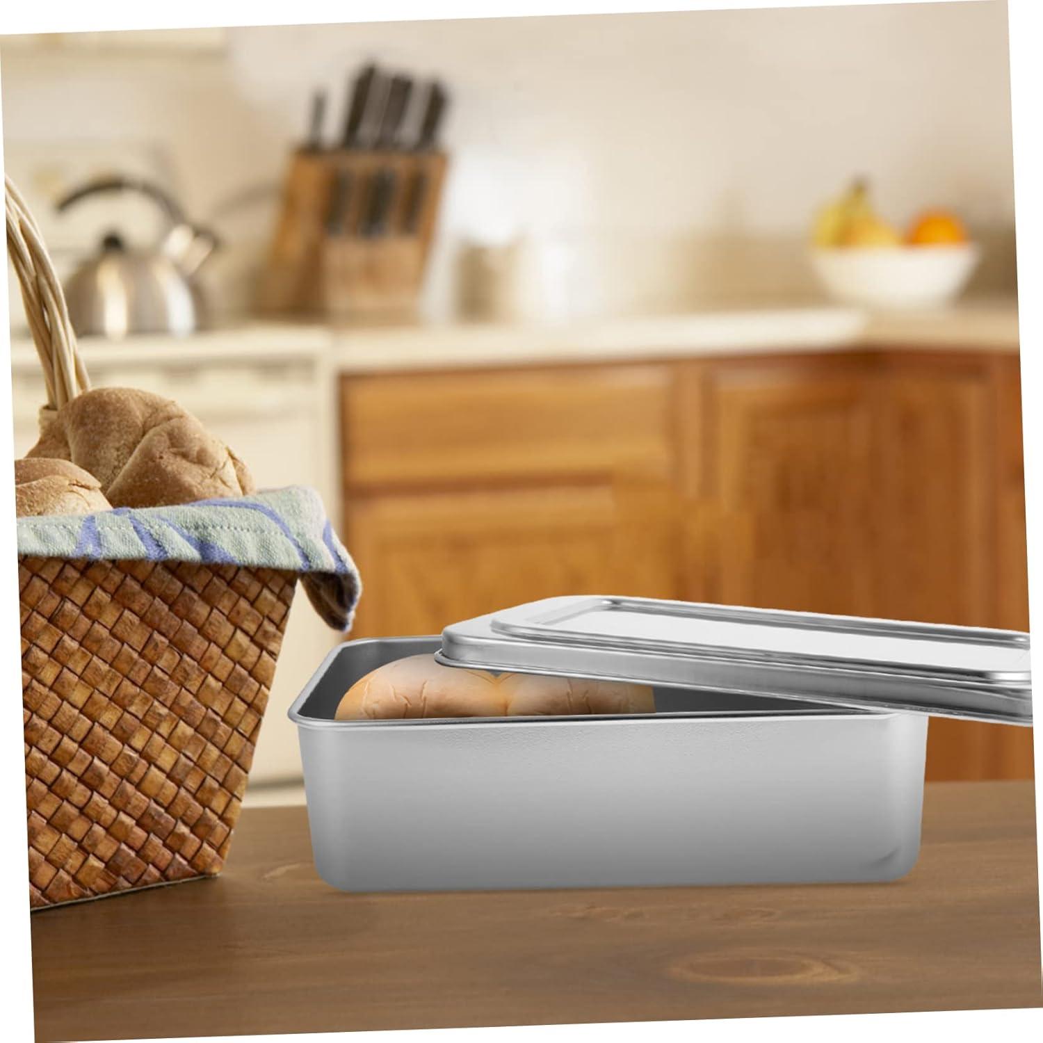 TABLZONE Stainless Steel Baking Tray Silver Oven Pan for Home Use with Lid