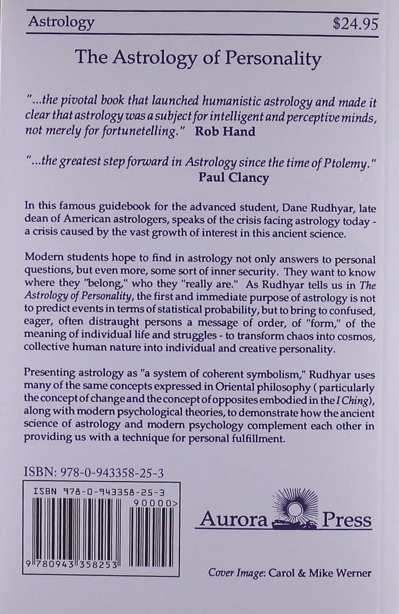 The Astrology of Personality - by  Dane Rudhyar (Paperback)