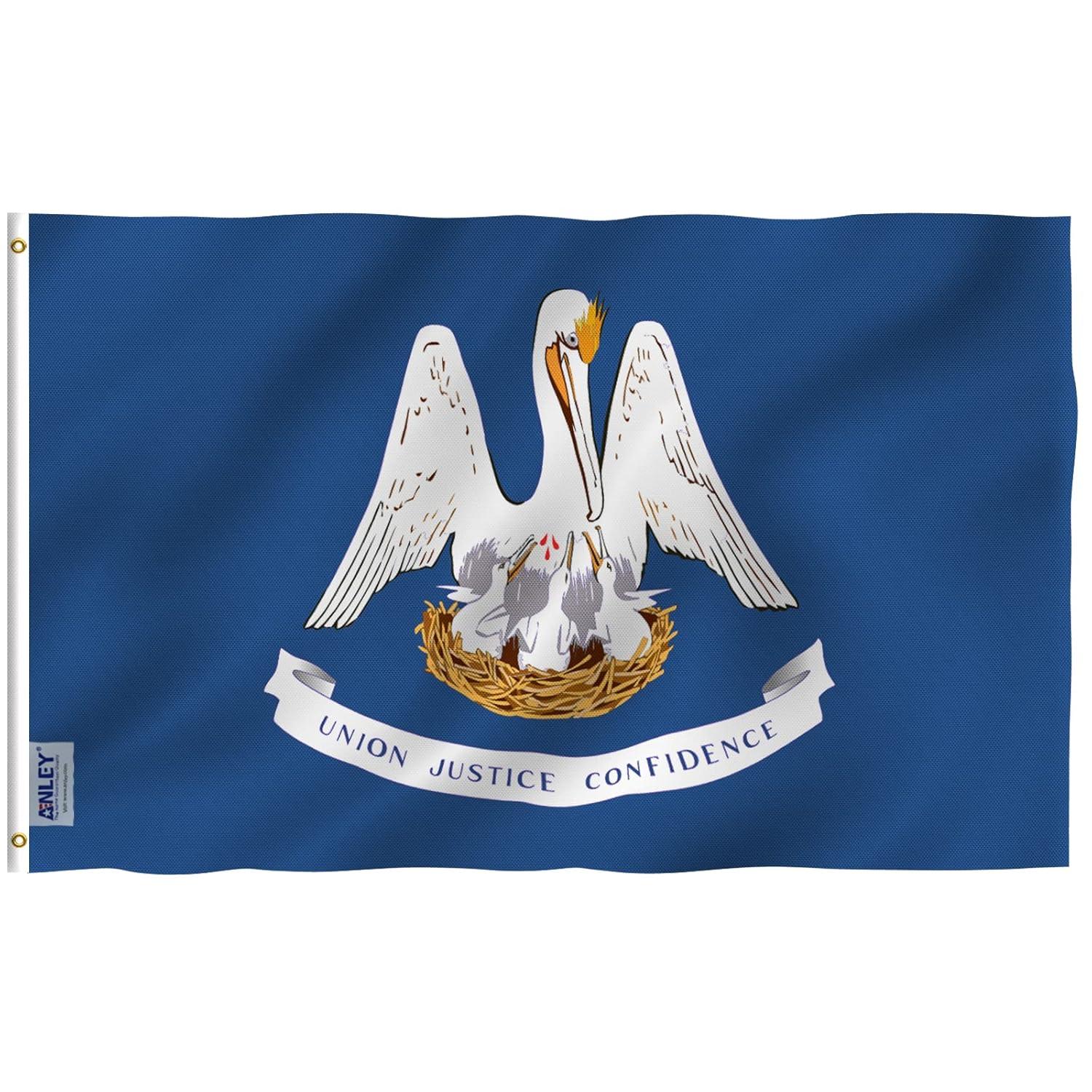ANLEY Louisiana State Flag 2-Sided 36 x 60 in. House Flag