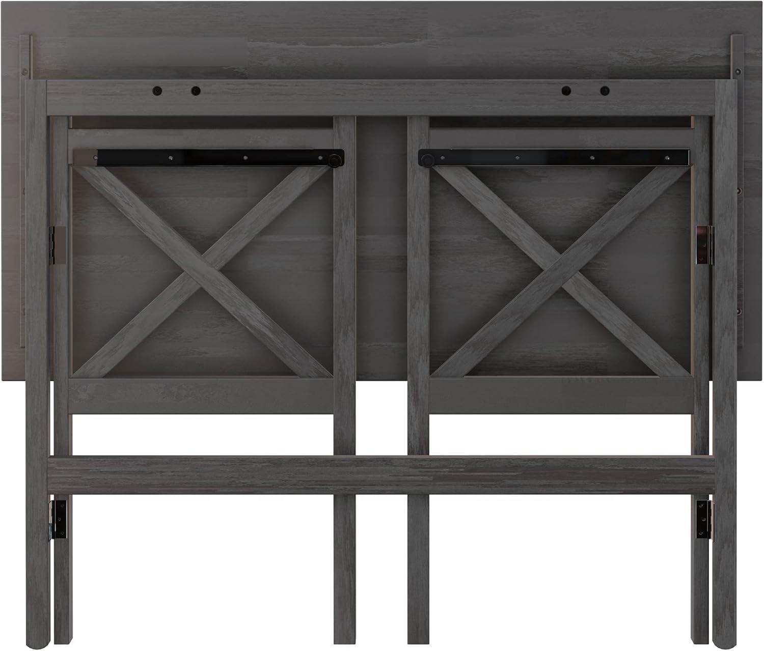 Xander Foldable Desk Oyster Gray - Winsome