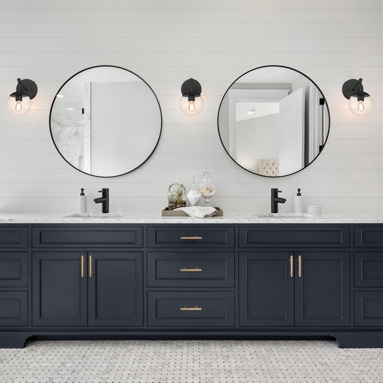 Design House Kenna 28" Round Wall Accent Mirror