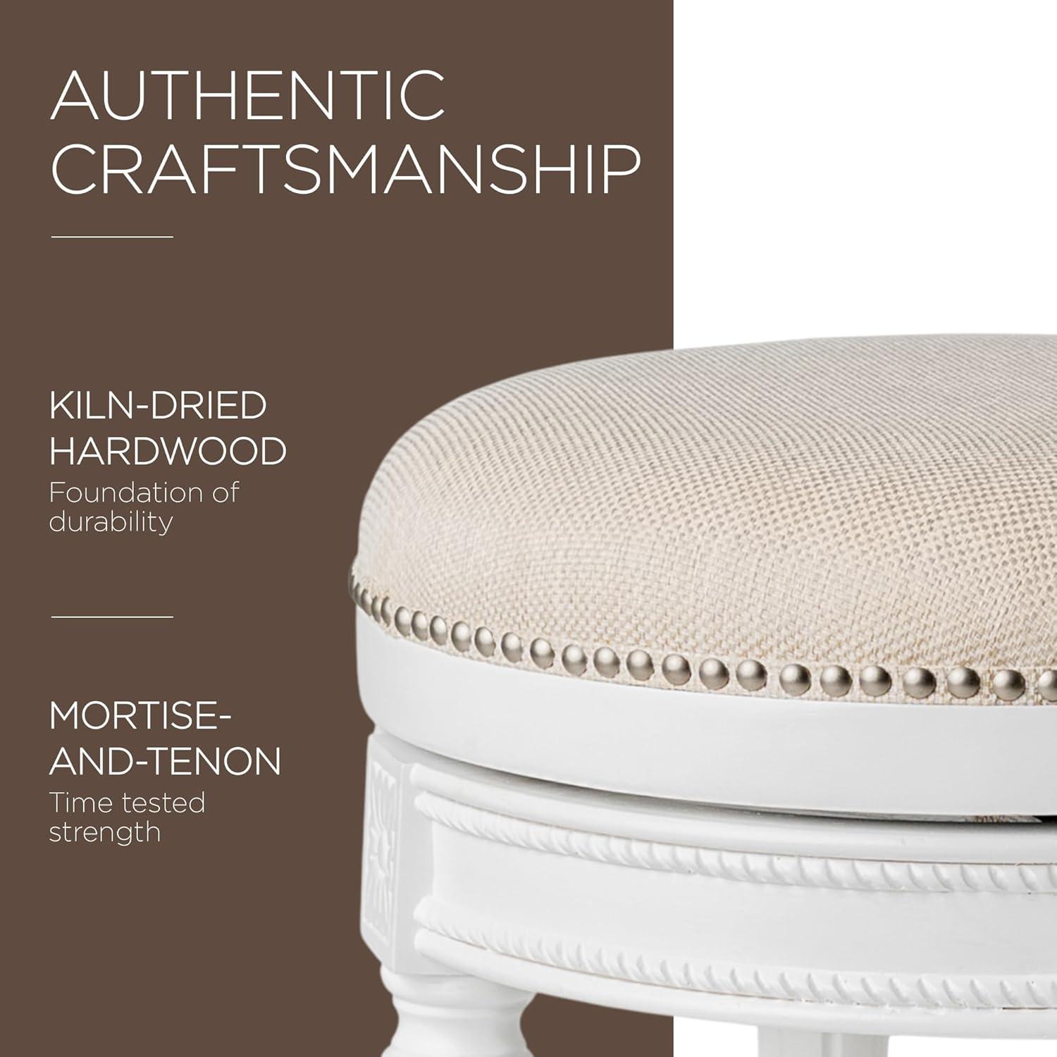 Maven Lane Maven Lane Pullman Backless Stool with Fabric Upholstery