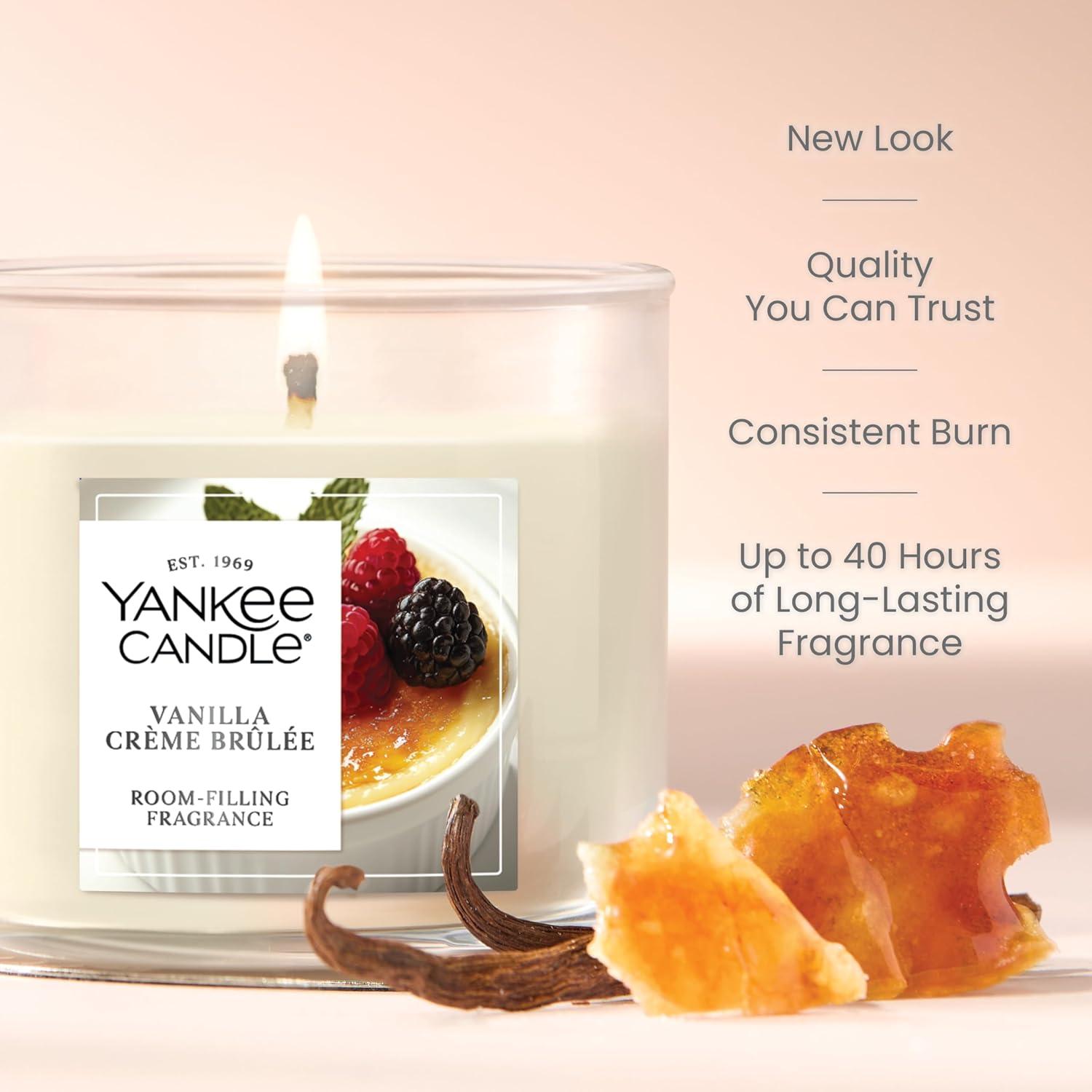 YANKEE CANDLE Signature Vanilla Crème Brulée Scented Candle