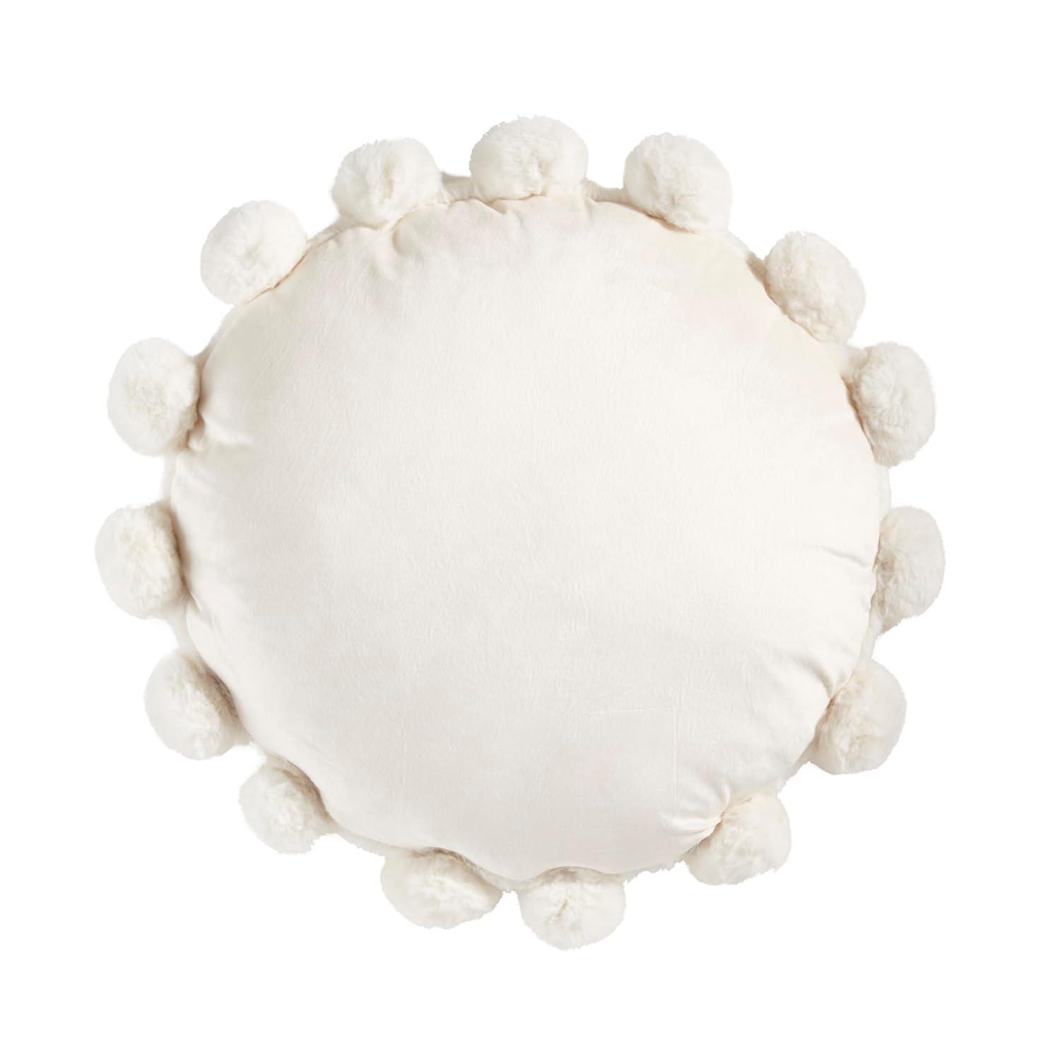 Saro Faux Rabbit Fur Collection Throw Pillow