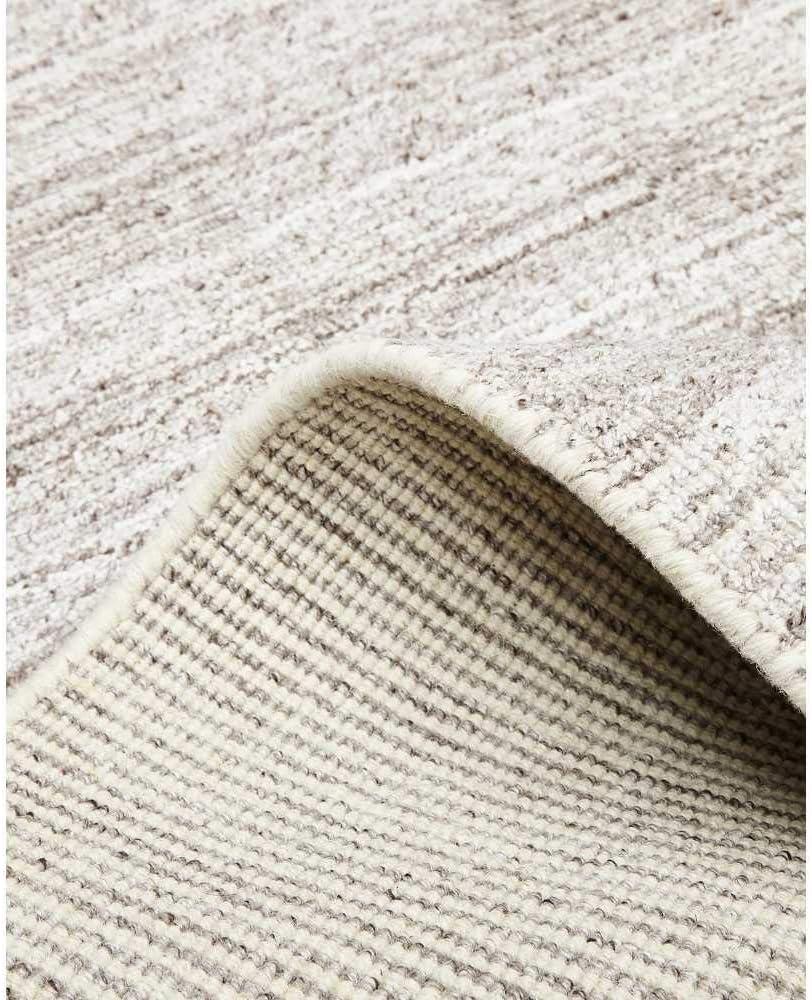 Halsey Hand-Knotted 8' x 10' Linen and Wool Stripe Area Rug