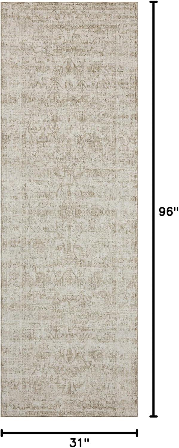 Honora Rug by Amber Lewis x Loloi - Ivory and Natural / 2'7" x 8' Runner