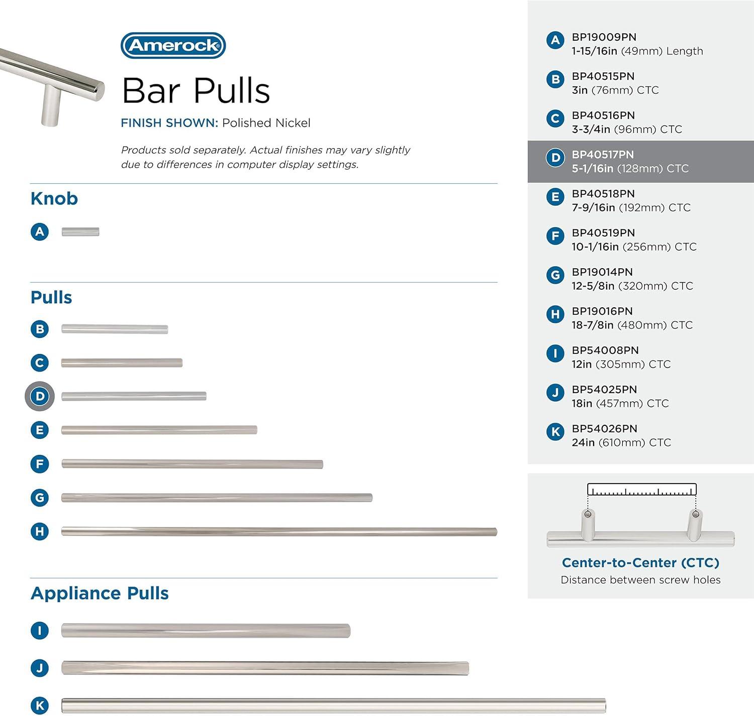 Cabinet 3" Center to Center Bar Pull Multipack