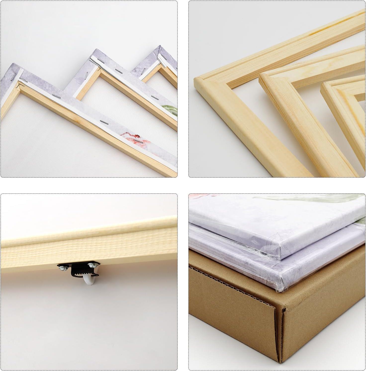 sechars - New York City Wall Art Manhattan Skyline Panorama on Cloudy Night Picture Giclee Art Print Modern Home Office Wall Decoration