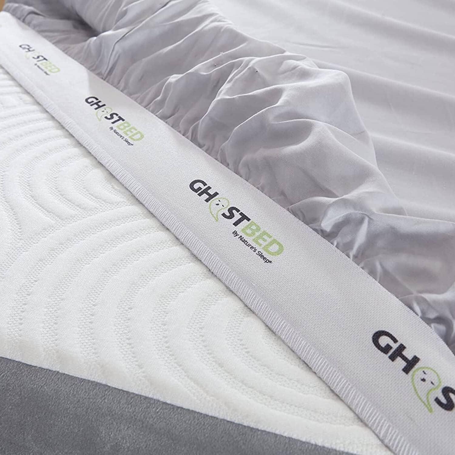 GhostBed Supima Cotton and Tencel Deep Pockets Luxury Sheet Set – Wrinkle Resistant and Cooling Queen, Gray