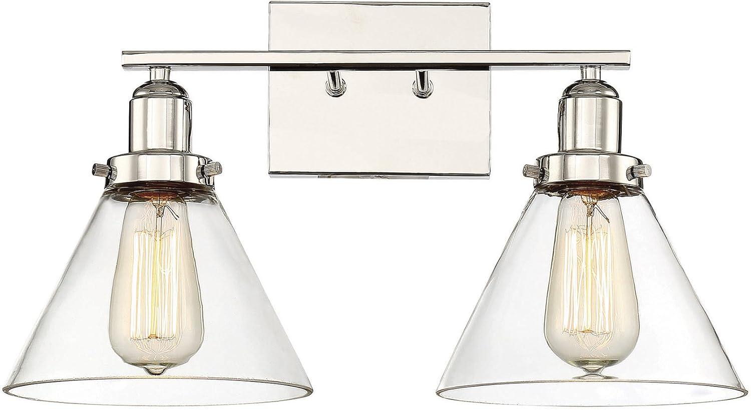Catalina 2 Light Transparent Dimmable Vanity Light