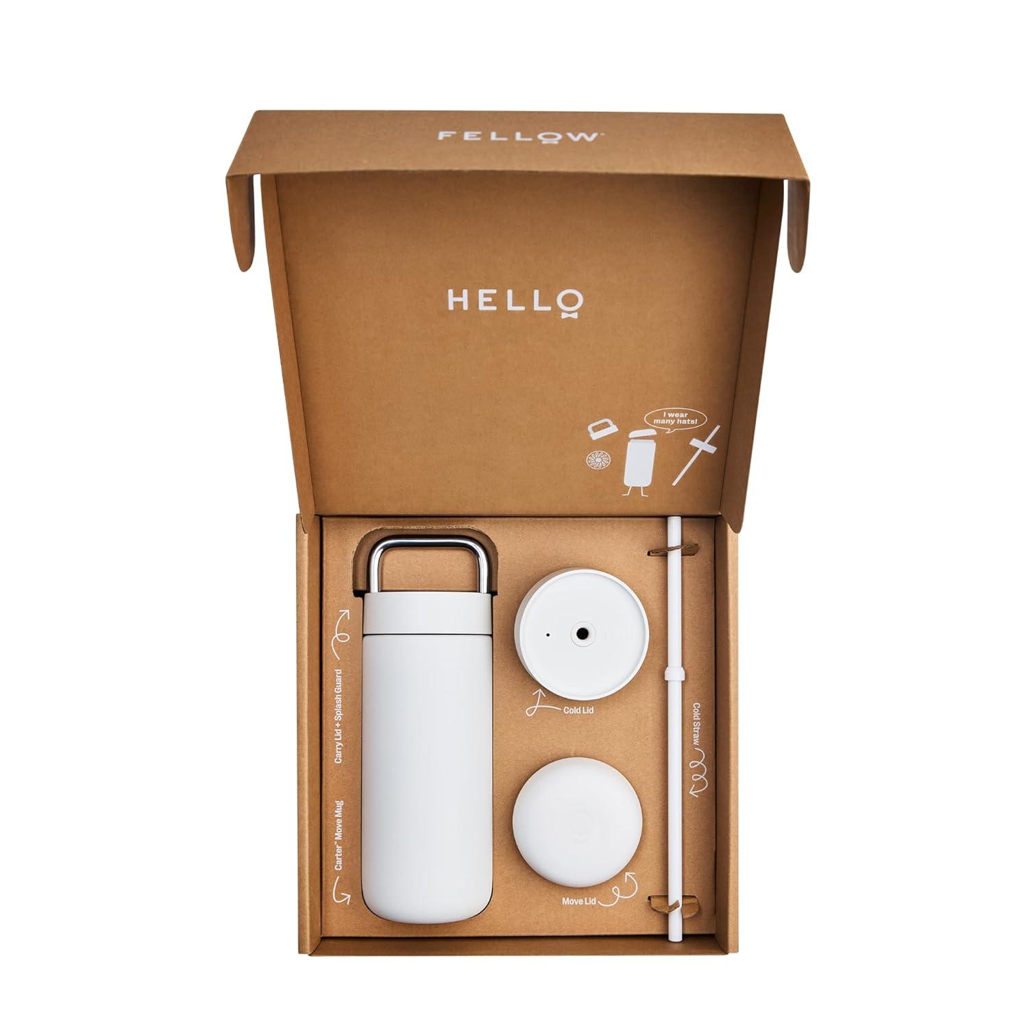 Fellow 16-oz. Matte White Carter 3-in-1 Lid System