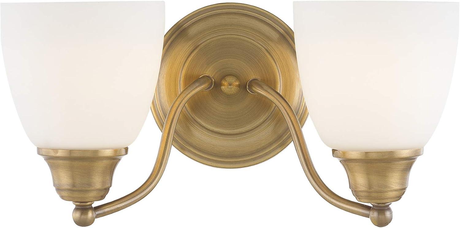 Livex Lighting Somerville 2 - Light Vanity in  Antique Brass