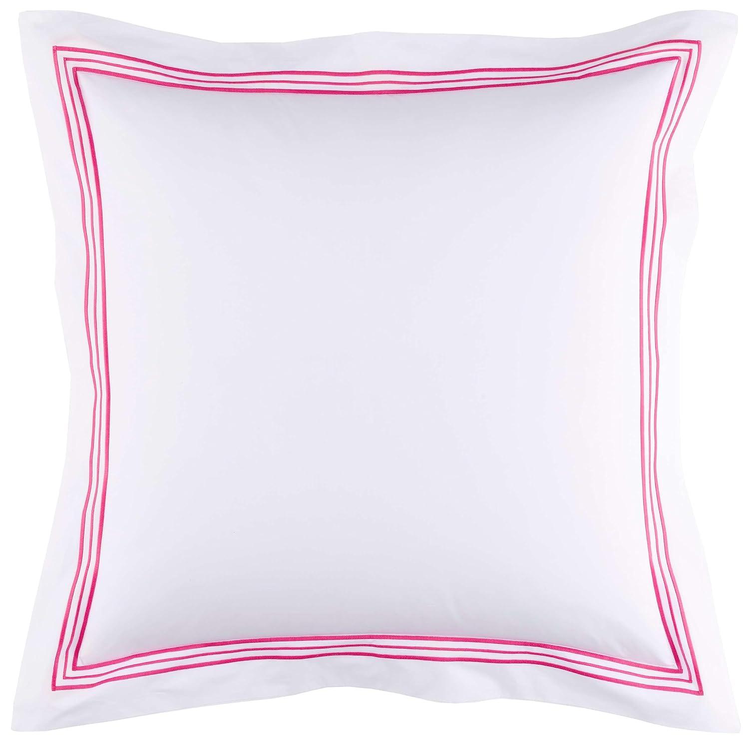 Trio Fuchsia Duvet Sham, Standard Size, Pink Stripe Pattern