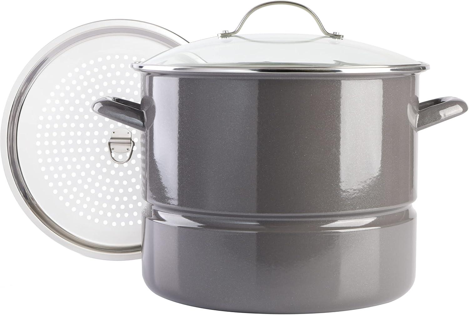 Kenmore 16 qt. Enamelware Stock Pot with Lid