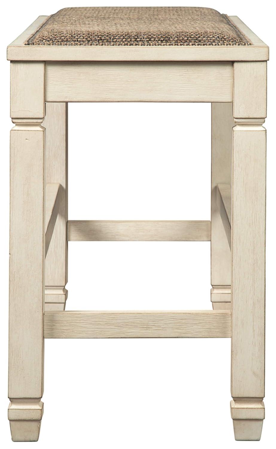 Bolanburg Counter Height Dining Room Bench Antique White - Signature Design by Ashley