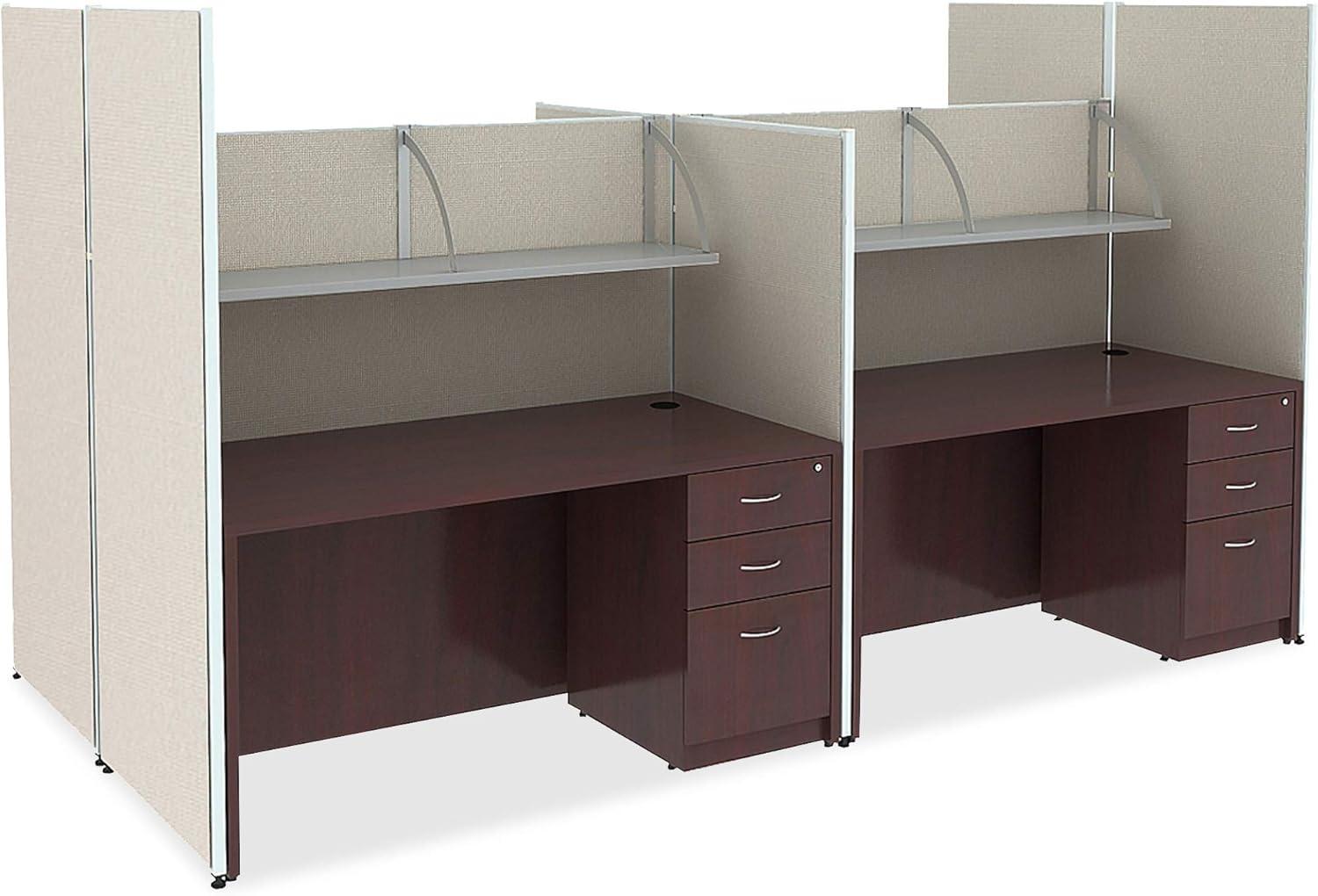 Winston Porter Sahrye Rectangle Synthetic Laminate Reception Desk