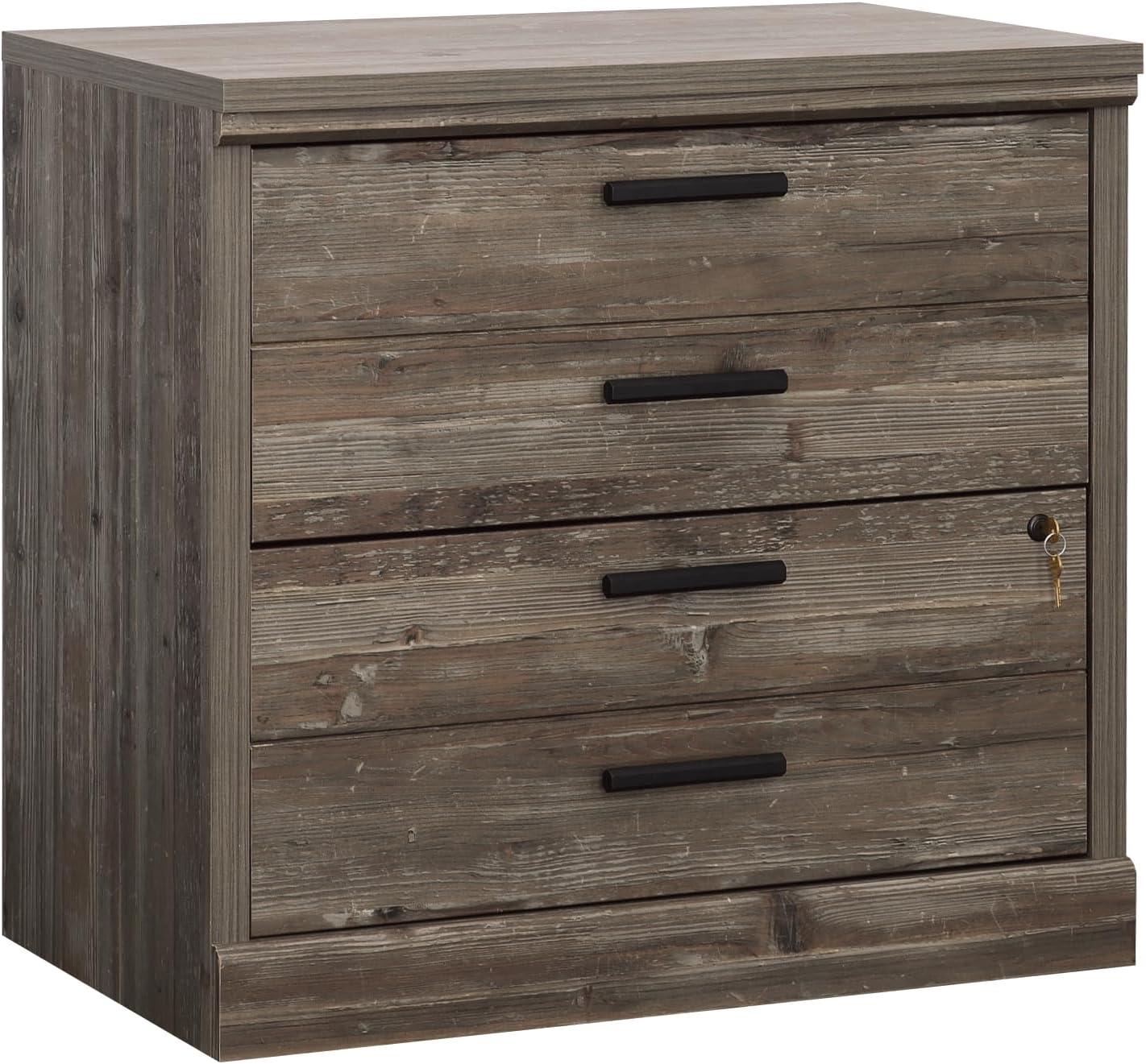 Pebble Pine 2-Drawer Lockable Lateral File Cabinet