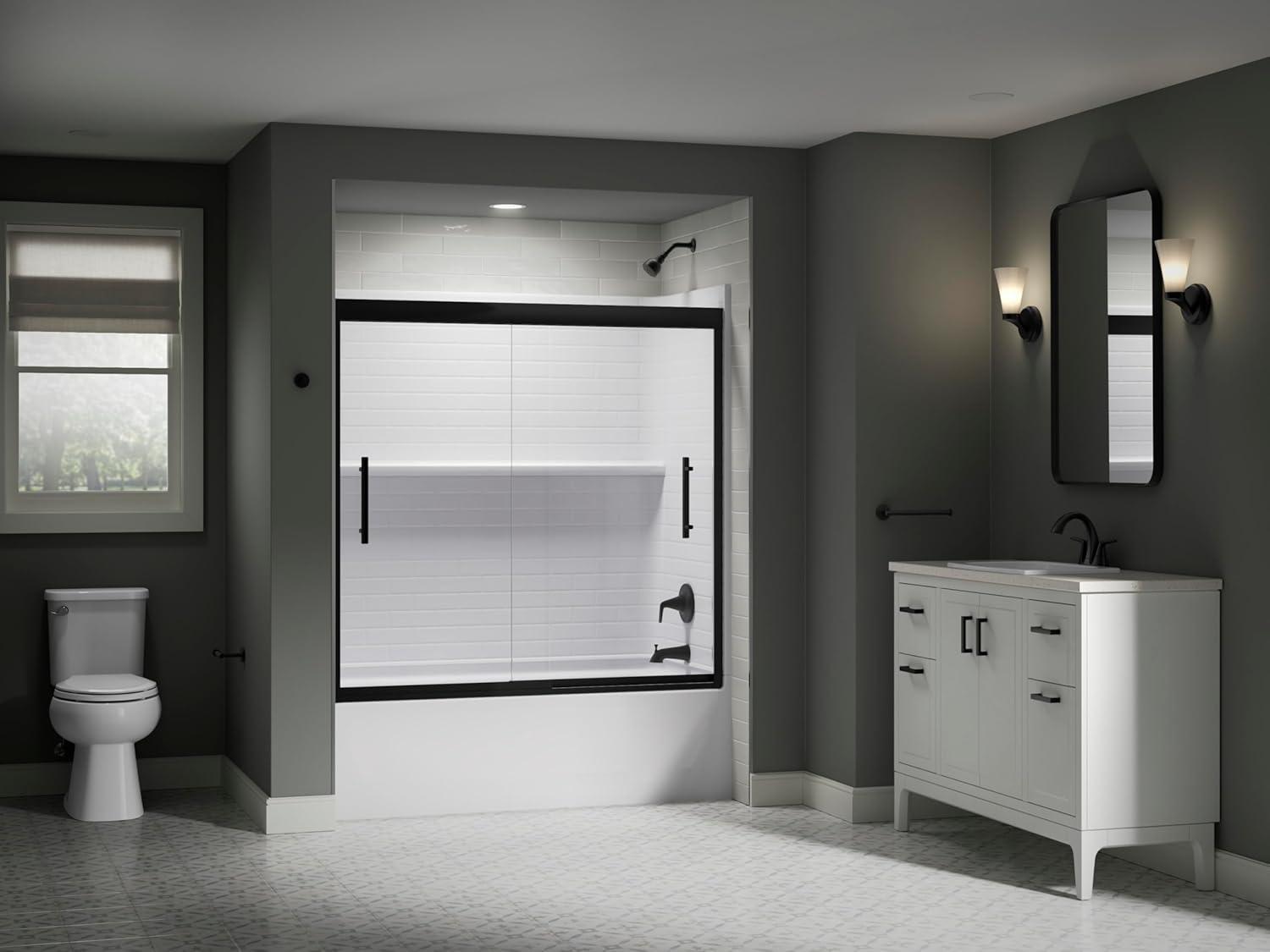 KOHLER Essential Rectangular Wall Mirror, Bathroom / Vanity Mirror with Frame