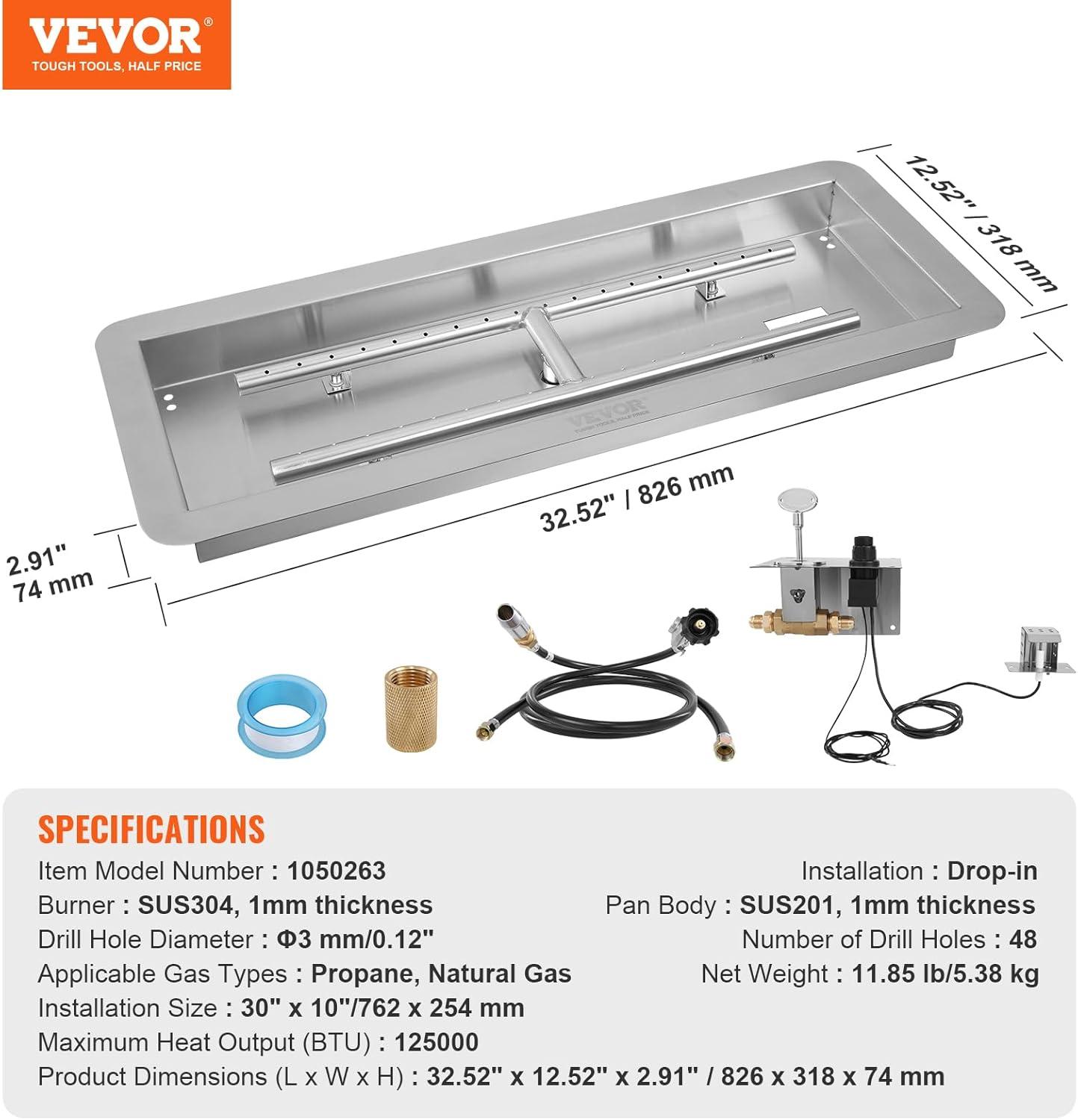 Rectangle Stainless Steel Fire Pit Accessory