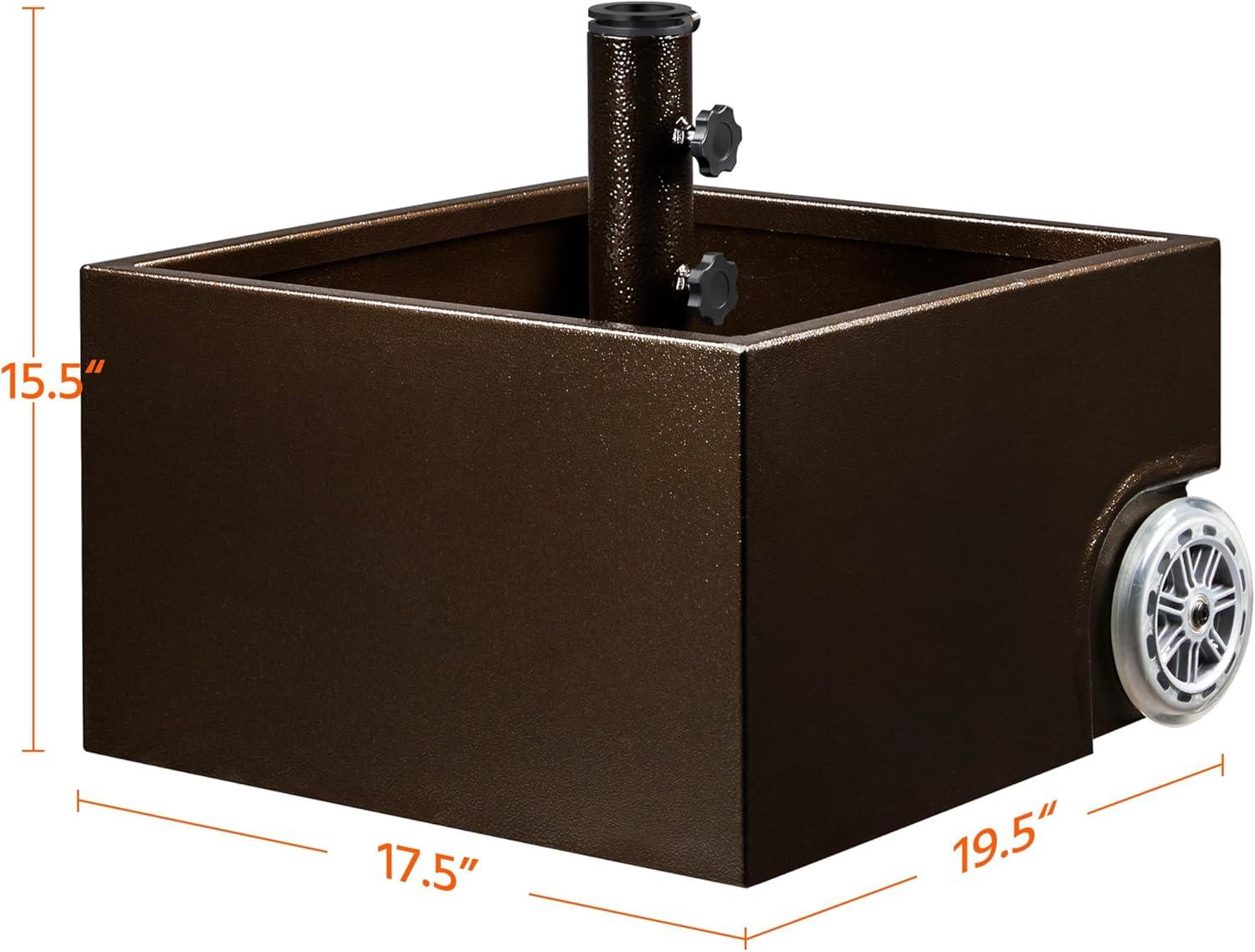 Arlmont & Co. Naiim 29 Lb. Steel Free Standing Umbrella Base with Wheels