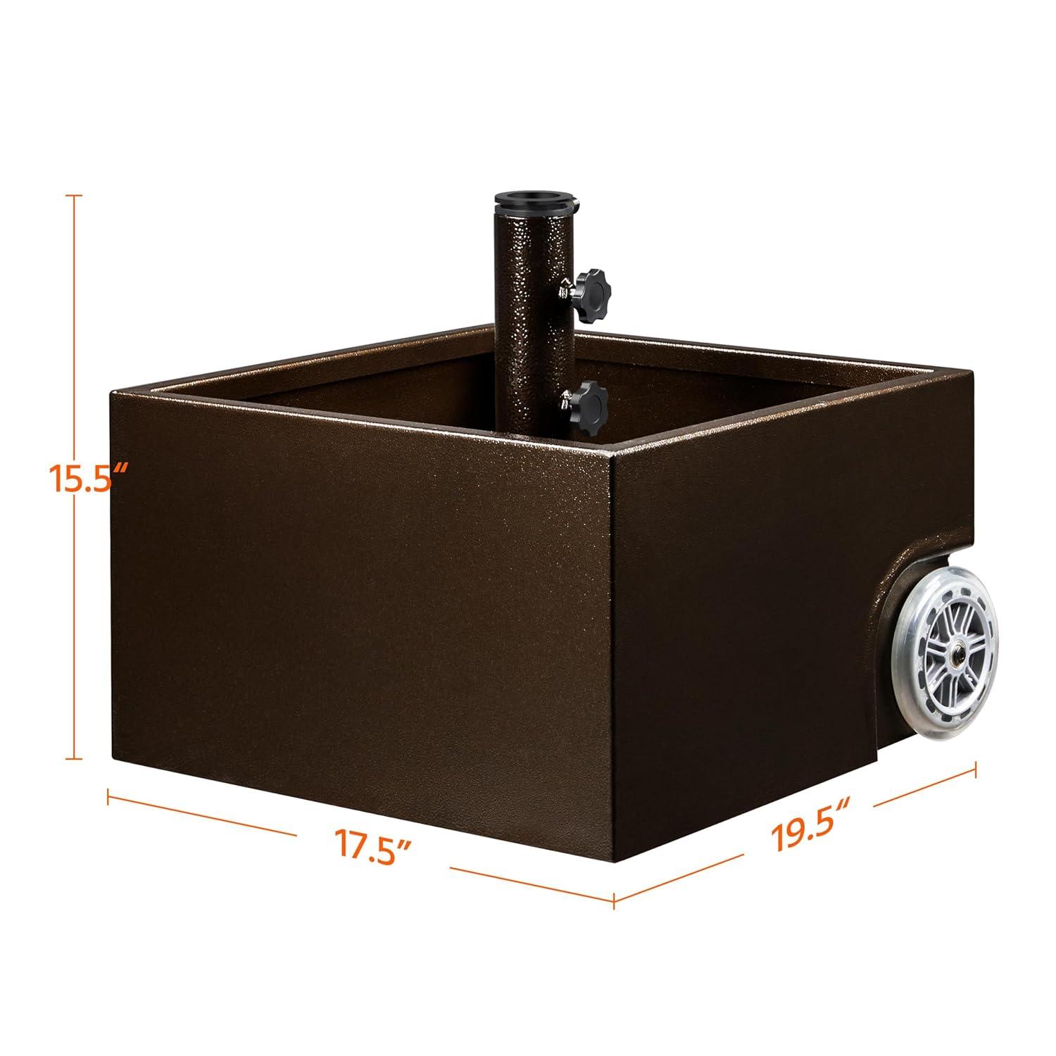 Arlmont & Co. Naiim 29 Lb. Steel Free Standing Umbrella Base with Wheels