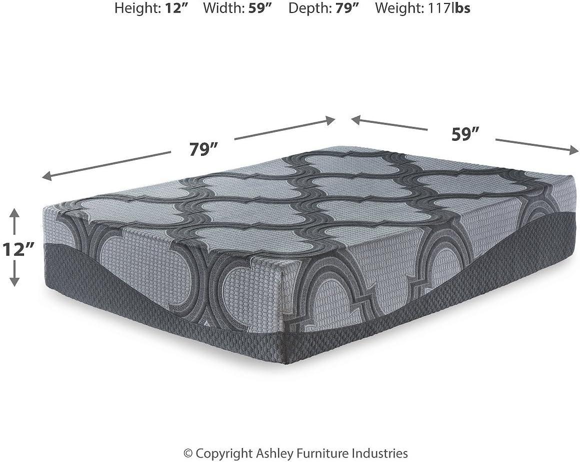 Queen Size Gray Hybrid Mattress with Gel Memory Foam