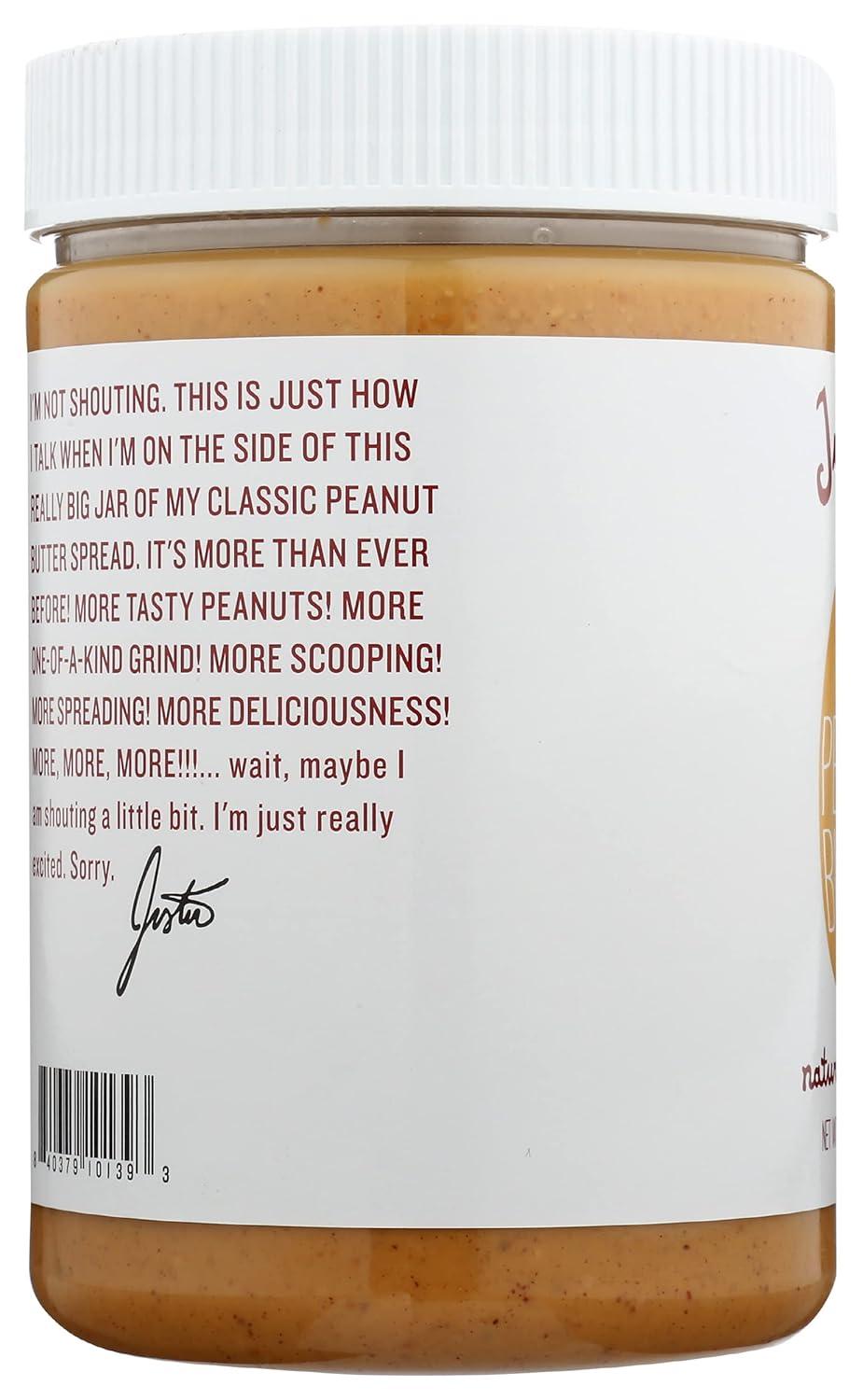 Justin's Classic Peanut Butter Spread, 28 oz Jar
