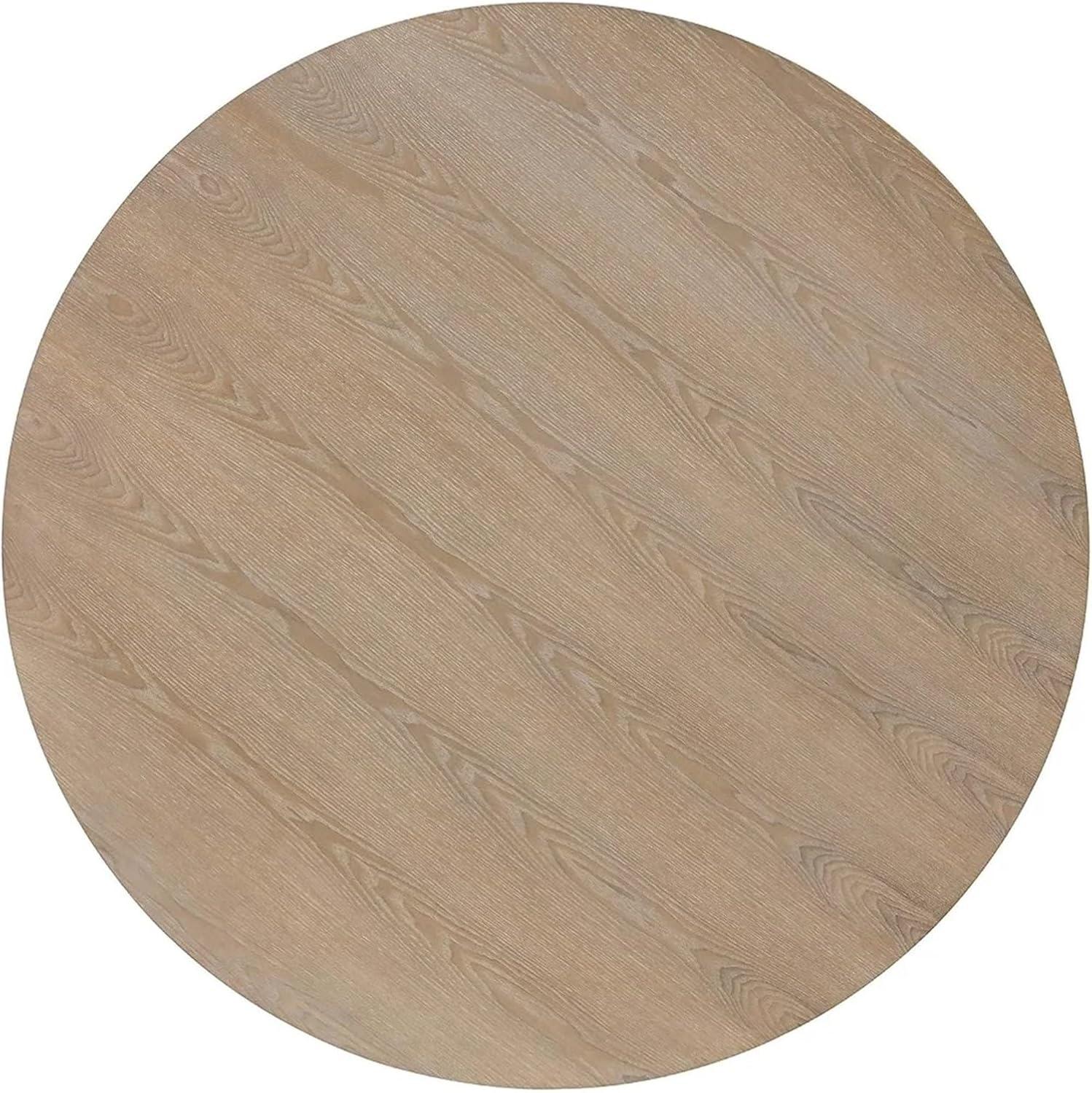 Finch Alfred Round Solid Wood Rustic Dining Table