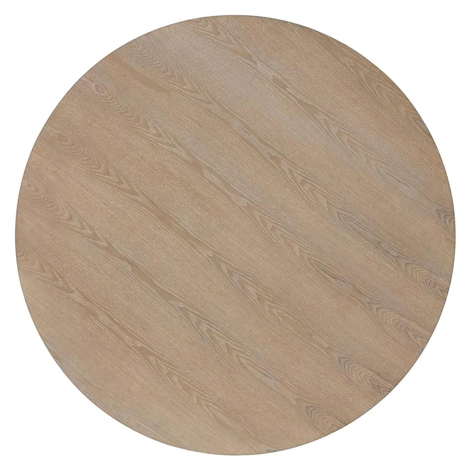 Finch Alfred Round Solid Wood Rustic Dining Table