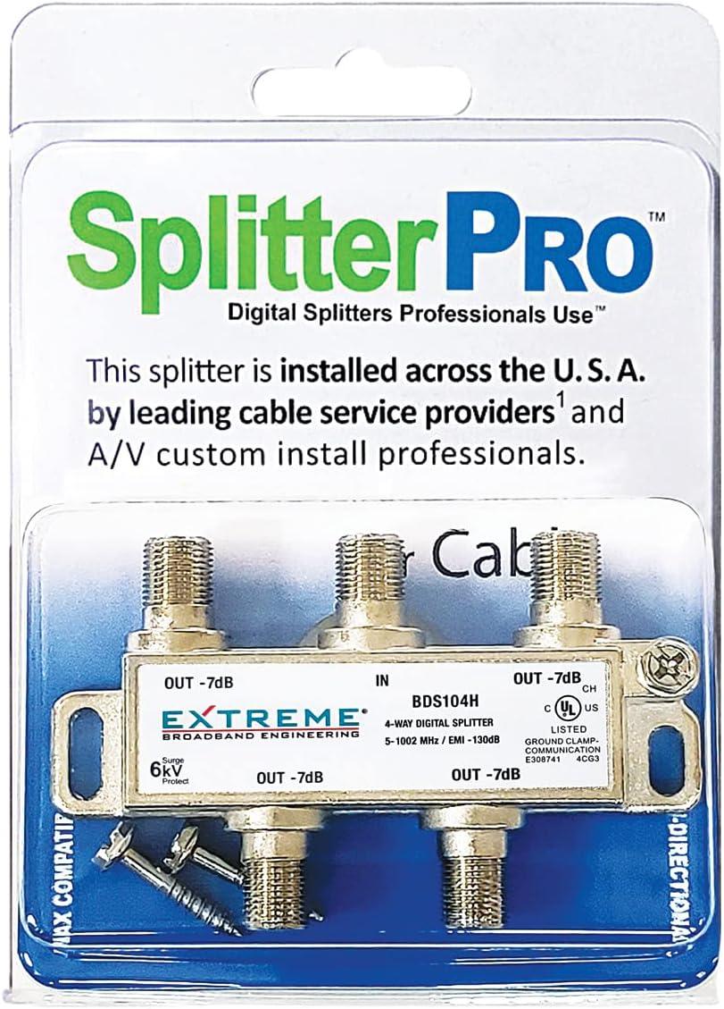 - Digital Splitters Professionals Install Every Day Across The U. S. A. 2-Way Coaxial Cable Splitter, 1 GHz