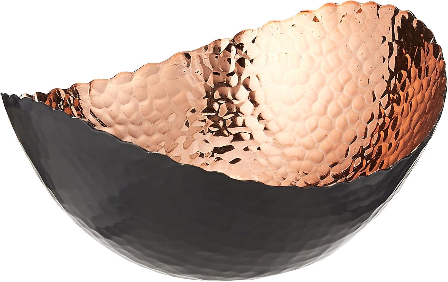 Leeber 72073 7.25 x 6 in. Eclipse Bowl, Black & Copper