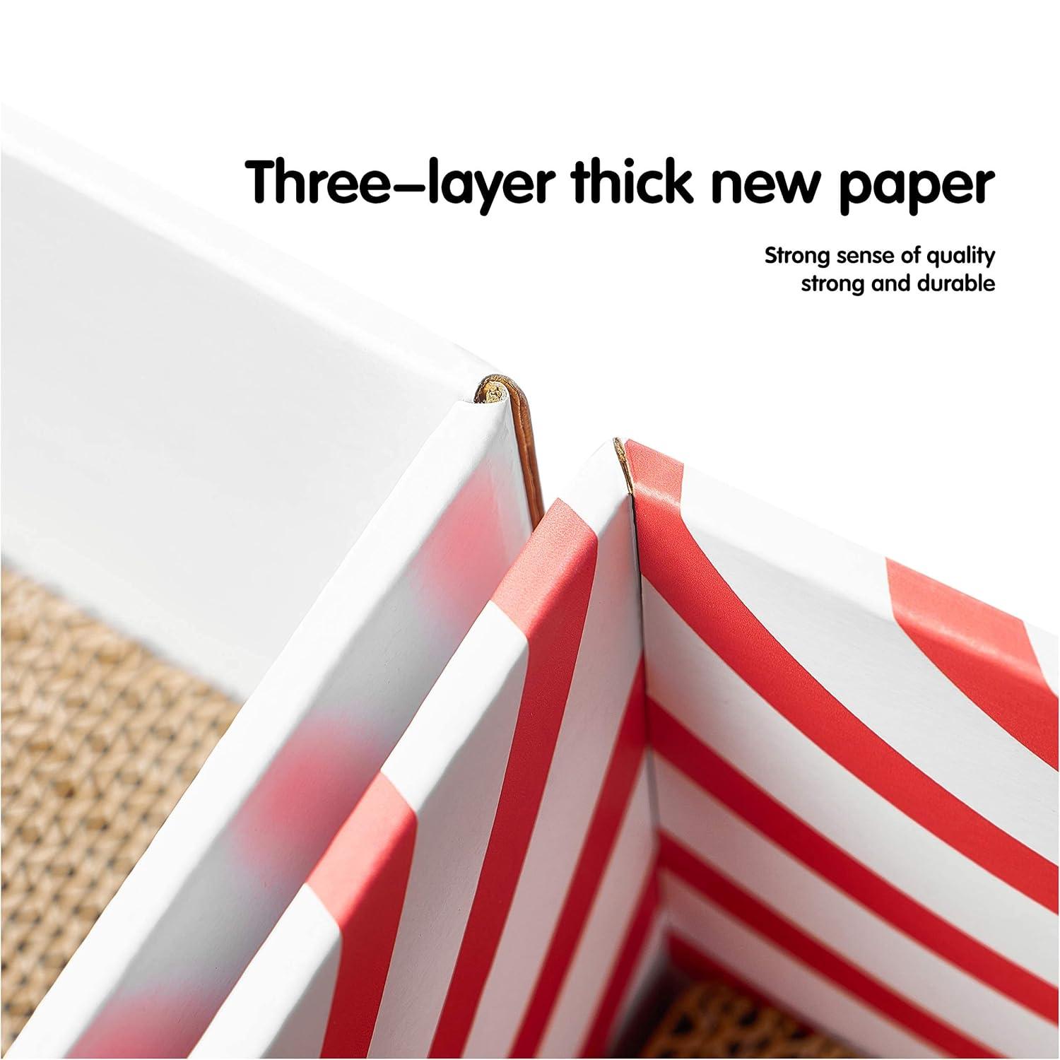 Conlun Cat Scratcher Cardboards with Box, 5-Pack Replacement Reversible Cat Scratcher Pad, Large