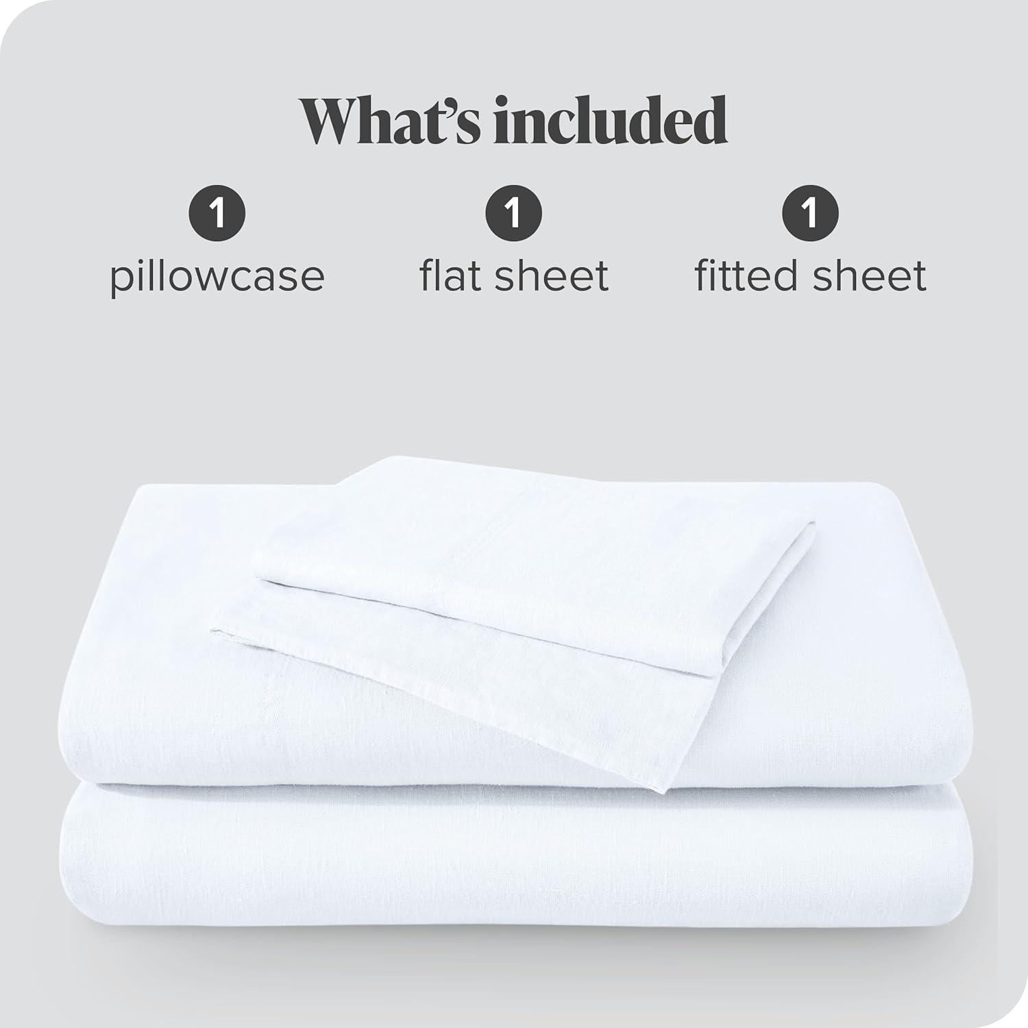 Bare Home 100% Linen Sheet Set