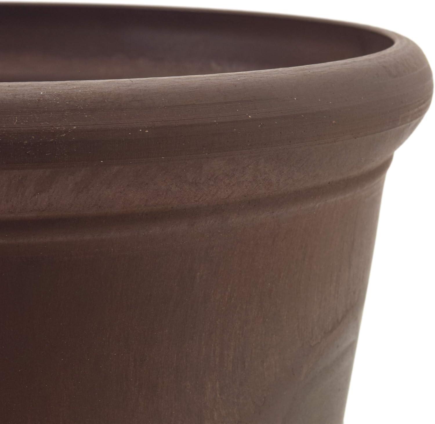 Arcadia Garden Products 11.5-in W Small Brown Plastic Indoor/Outdoor Planter
