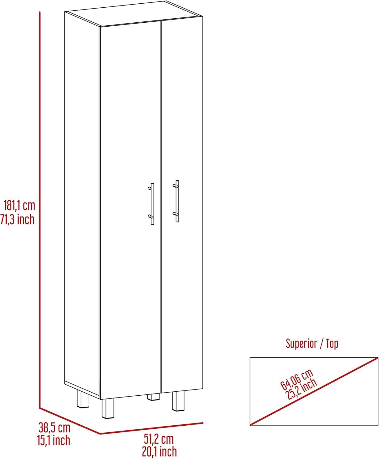 FM FURNITURE LLC Norway Broom Closet Pantry