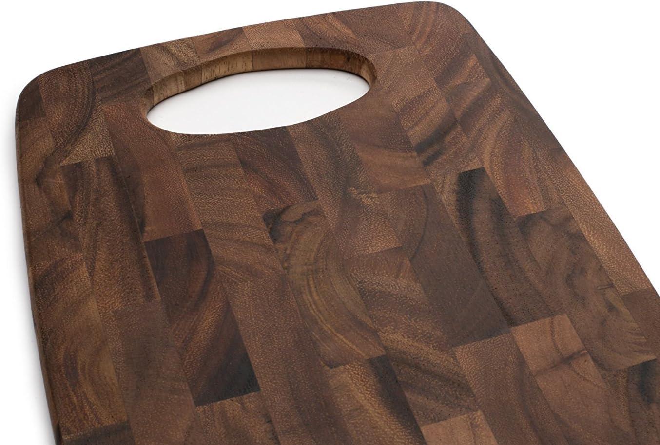 Ironwood Gourmet Calistoga End Grain Cheese Board Board, Acacia Wood