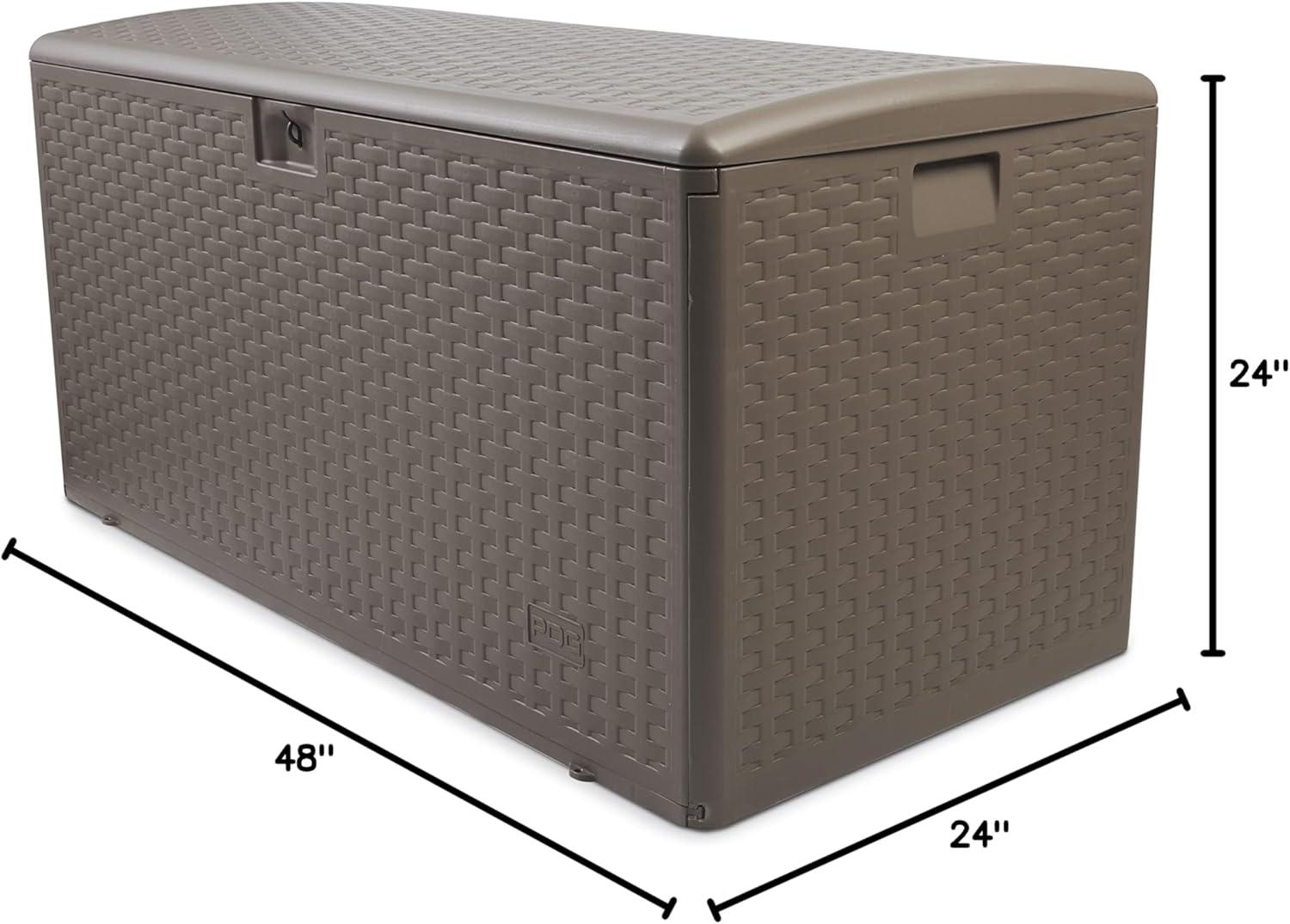 Plastic Development Group Plastic Development Group 48'' W 99 Gallons Water Resistant Resin Deck Box in Gray