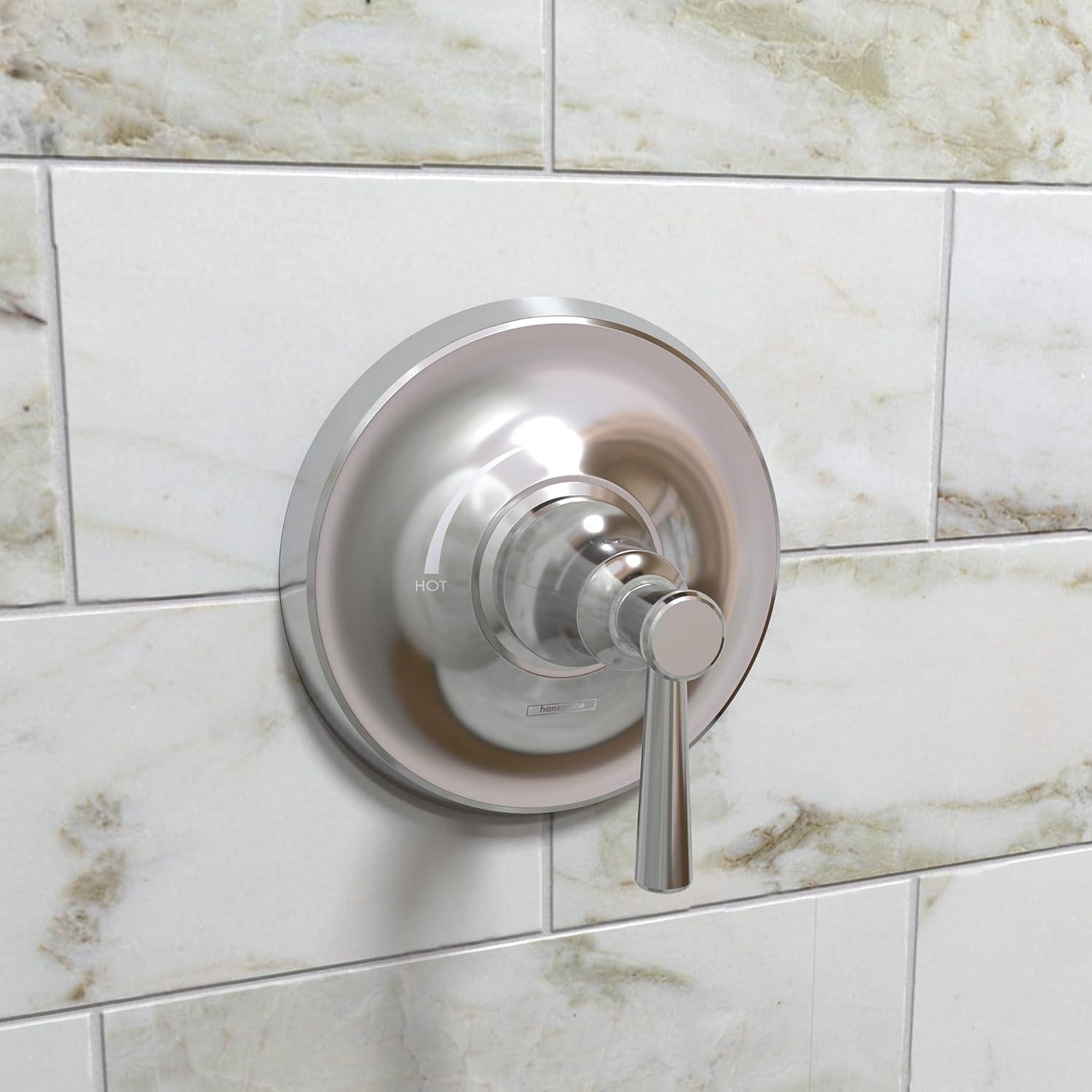 Hansgrohe Joleena Transitional 1-Handle 7-Inch Wide Pressure/ Shower Balance Valve Trim Only In Chrome, 04779000