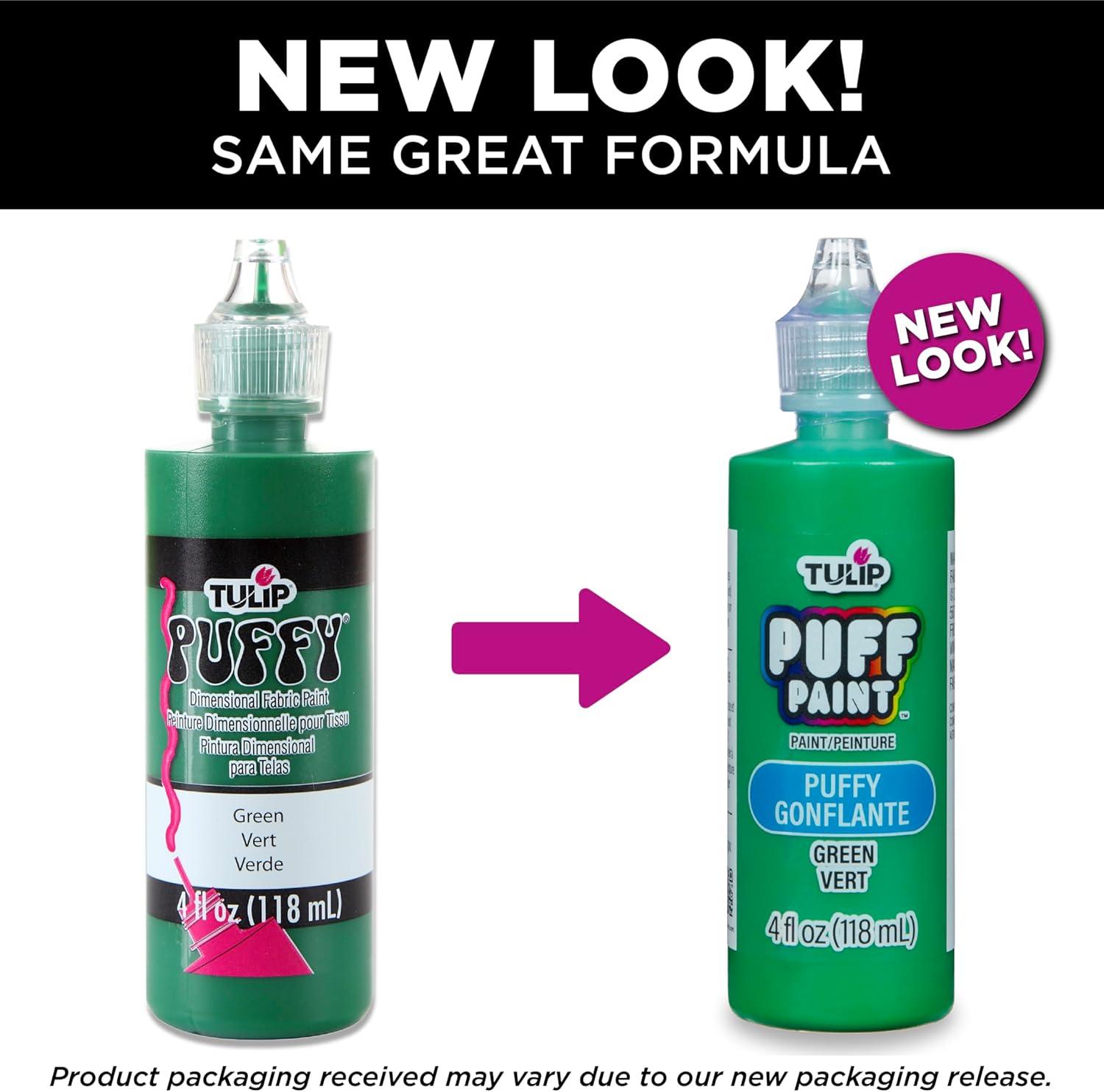 Tulip Puff Fabric Paint 3D, 4 fl oz, Green